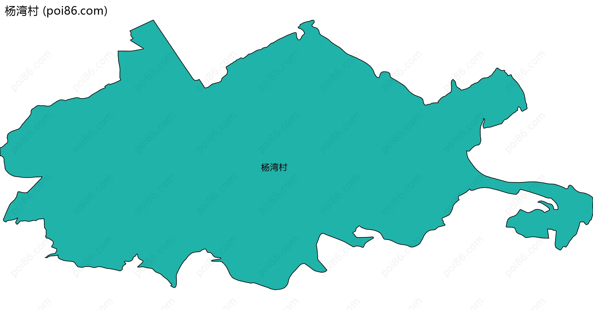 杨湾村边界地图