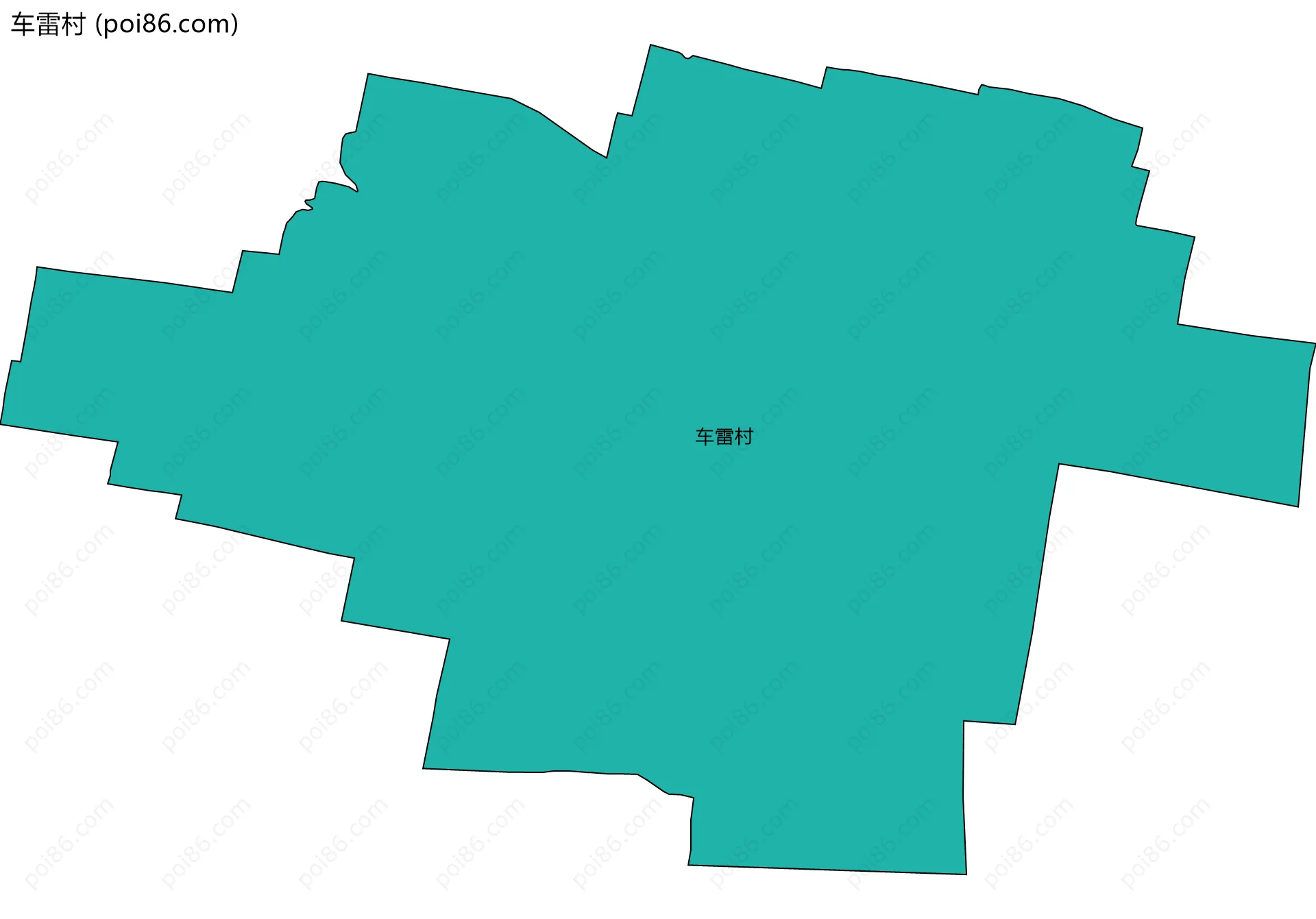 车雷村边界地图
