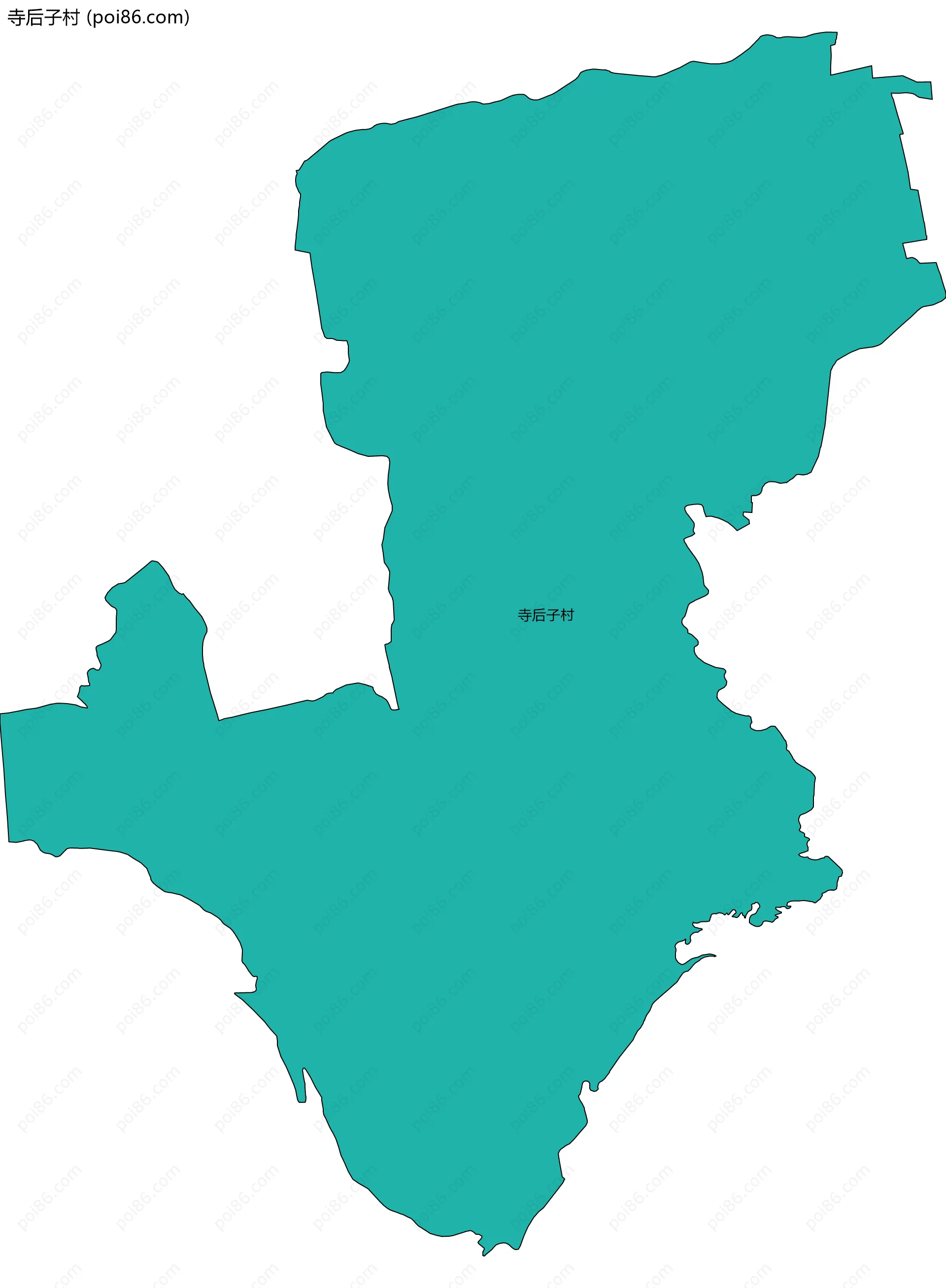 寺后子村边界地图