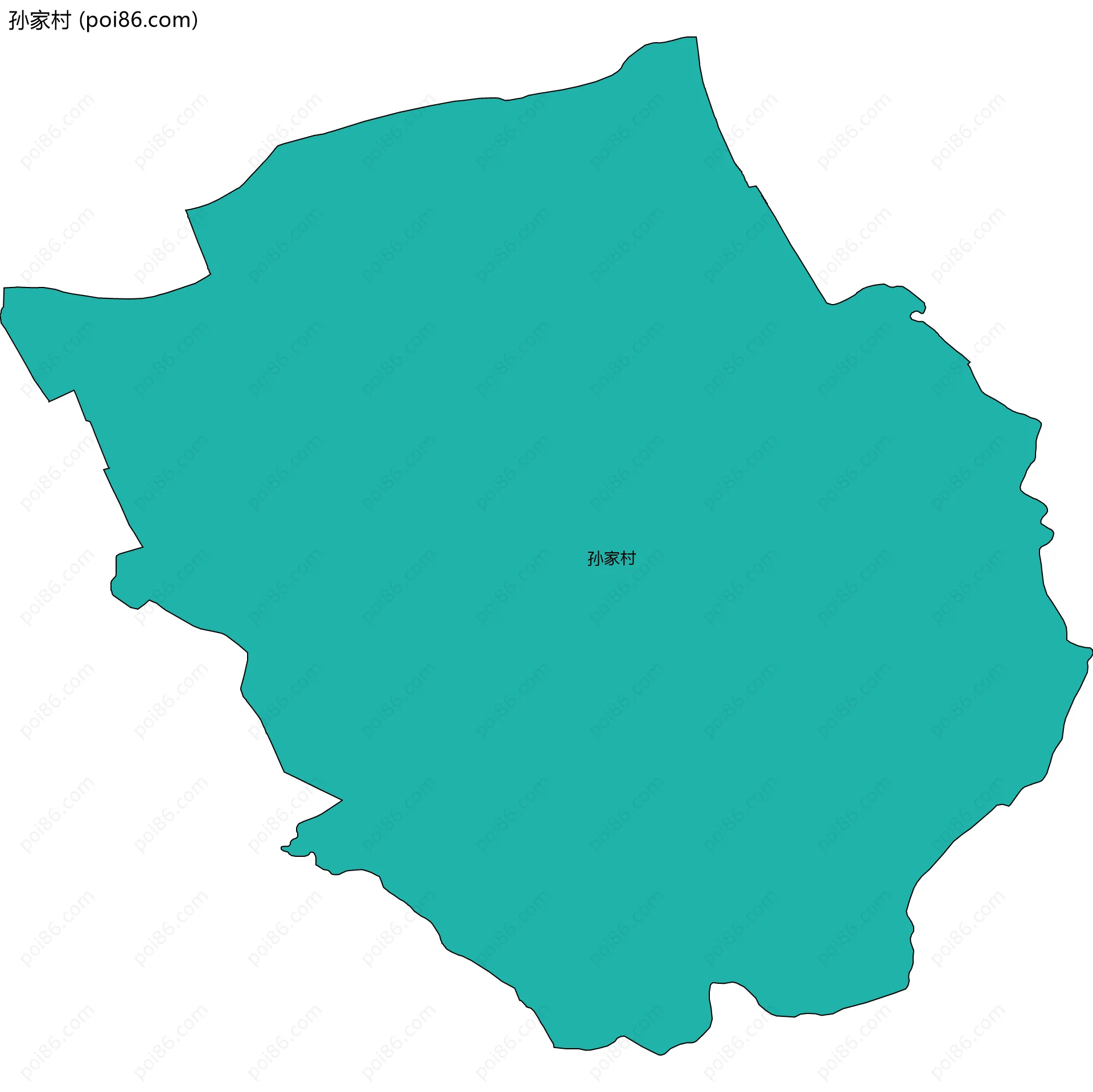 孙家村边界地图