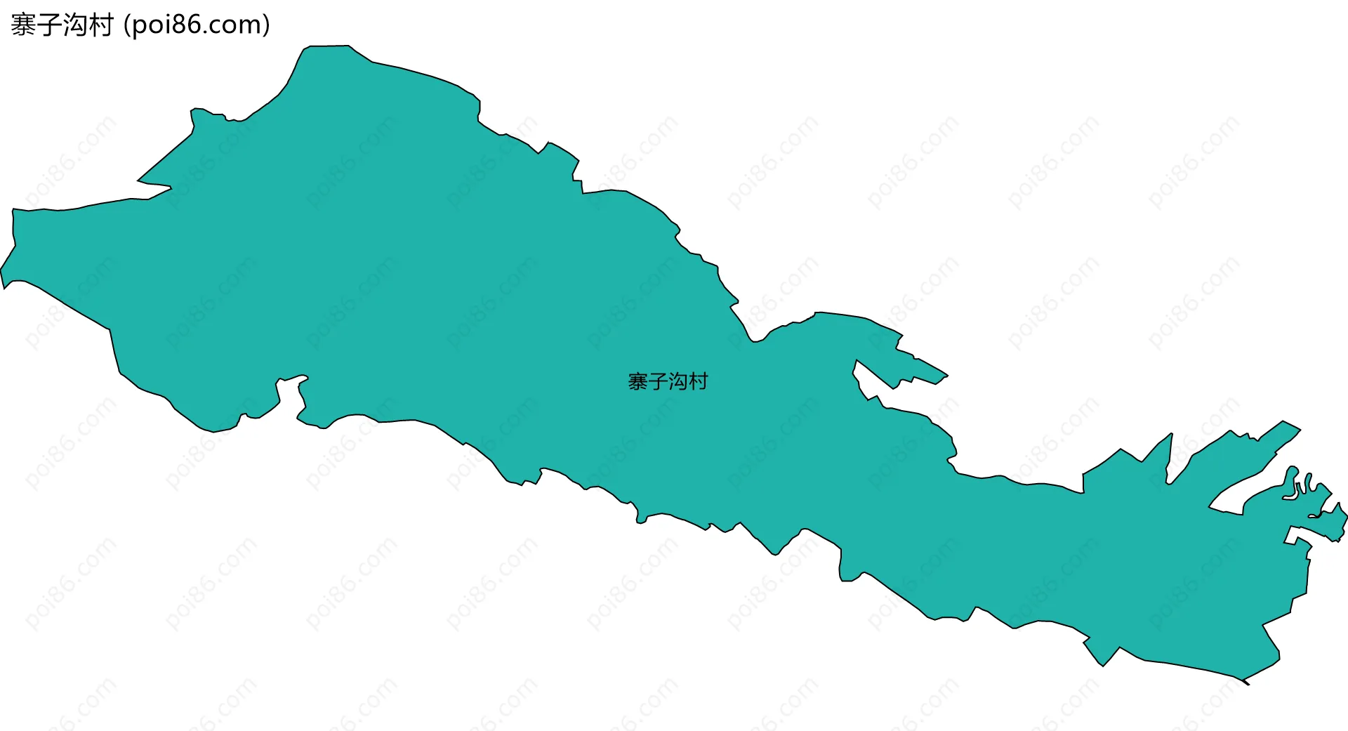 寨子沟村边界地图