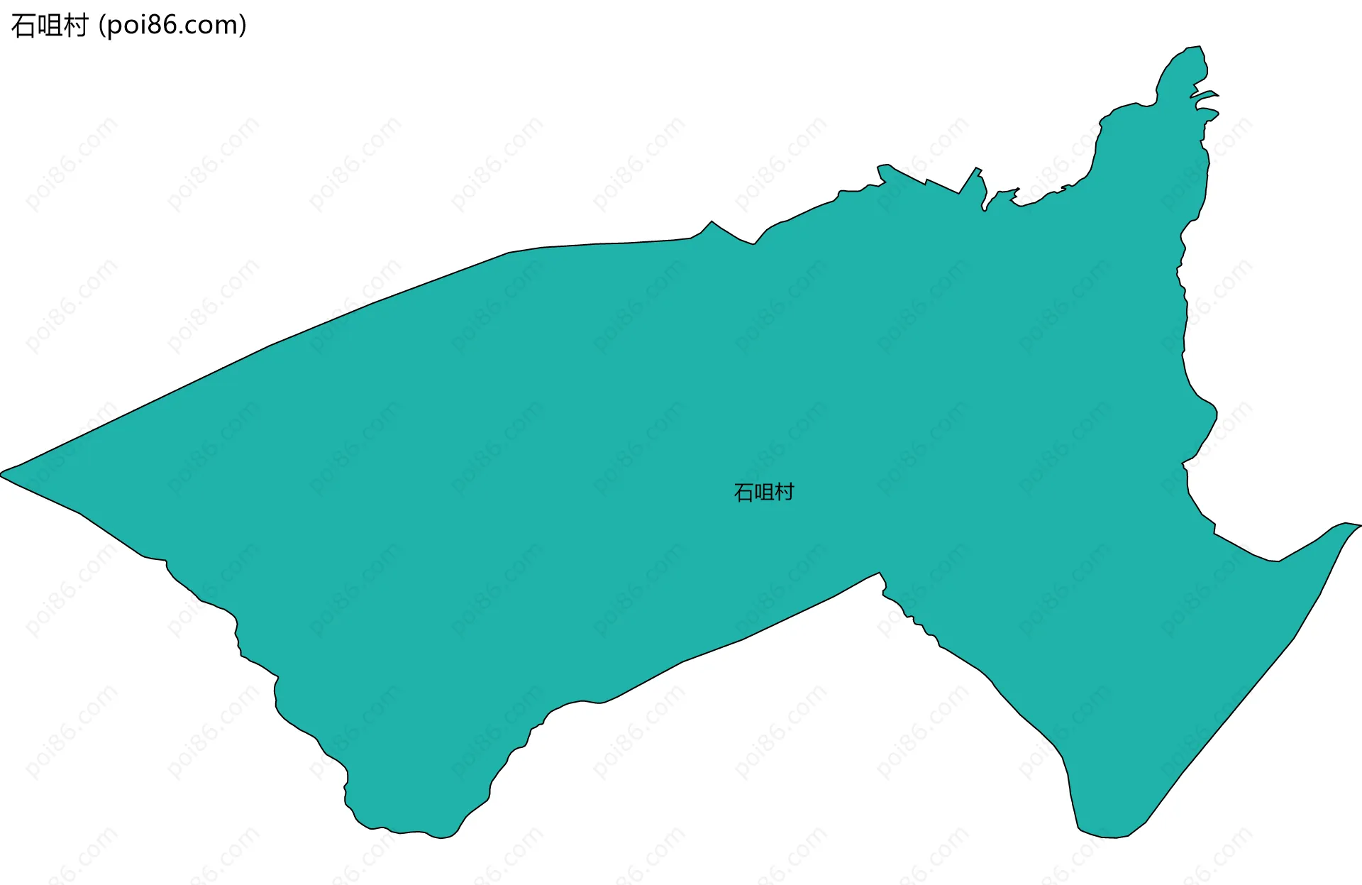 石咀村边界地图