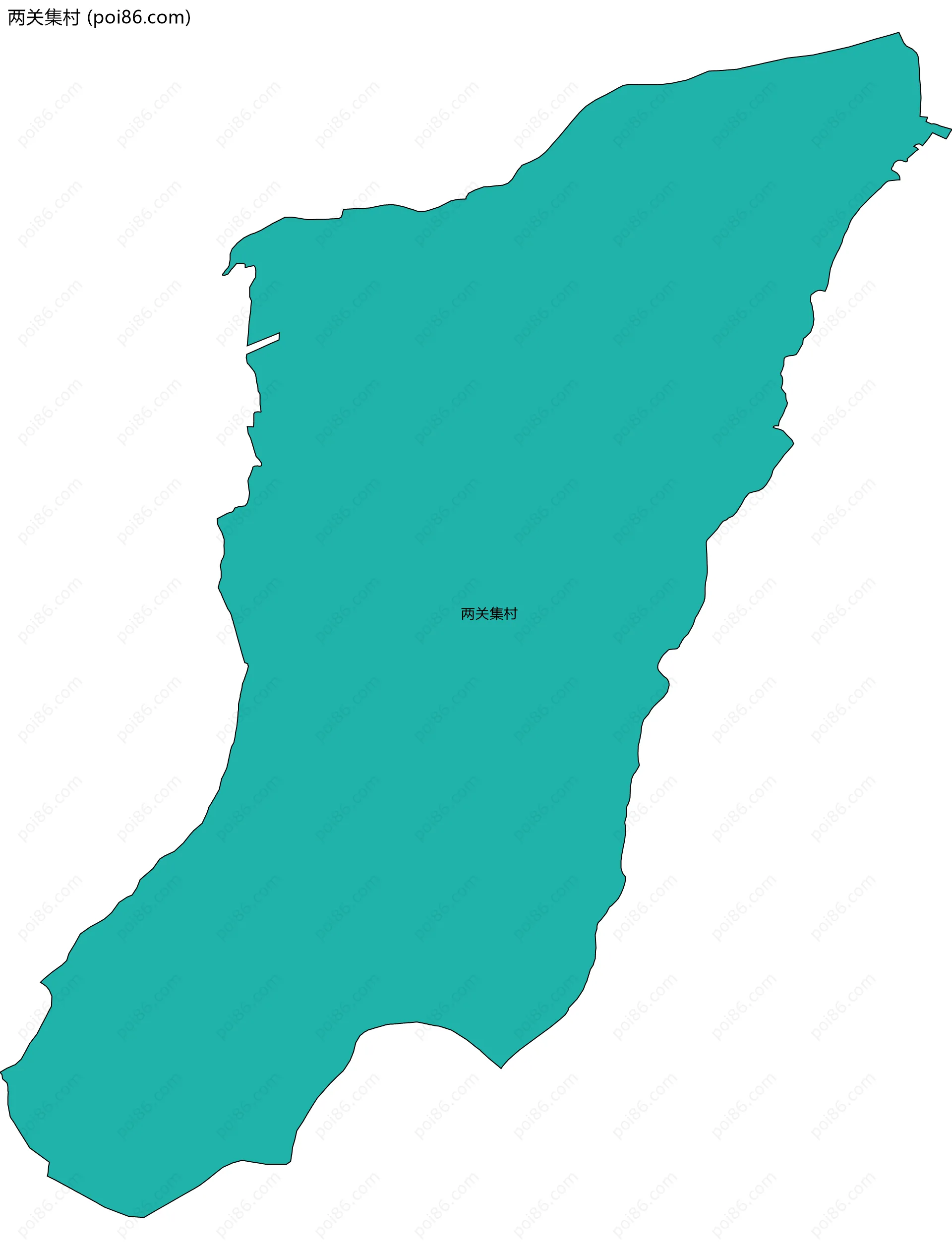 两关集村边界地图