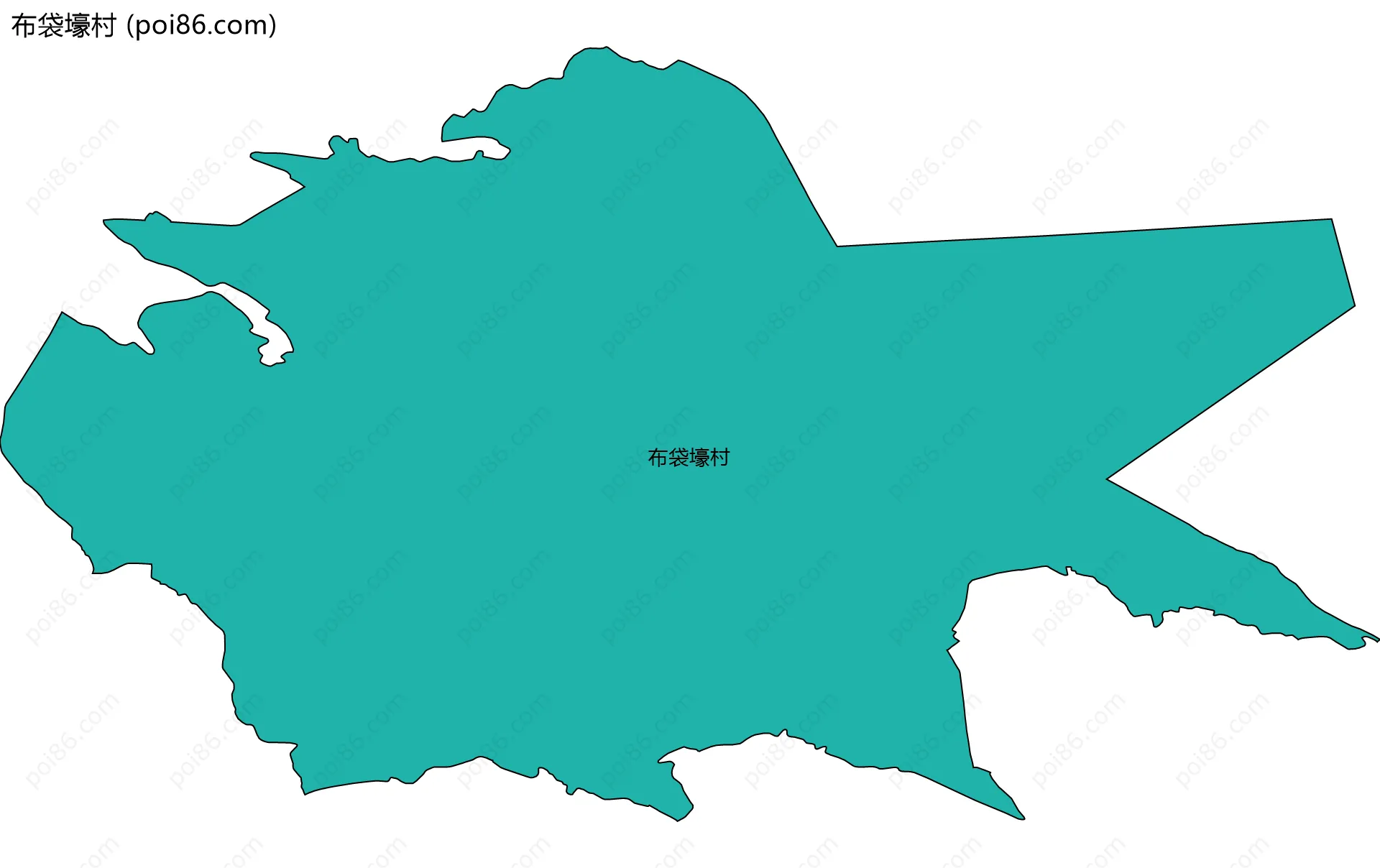 布袋壕村边界地图