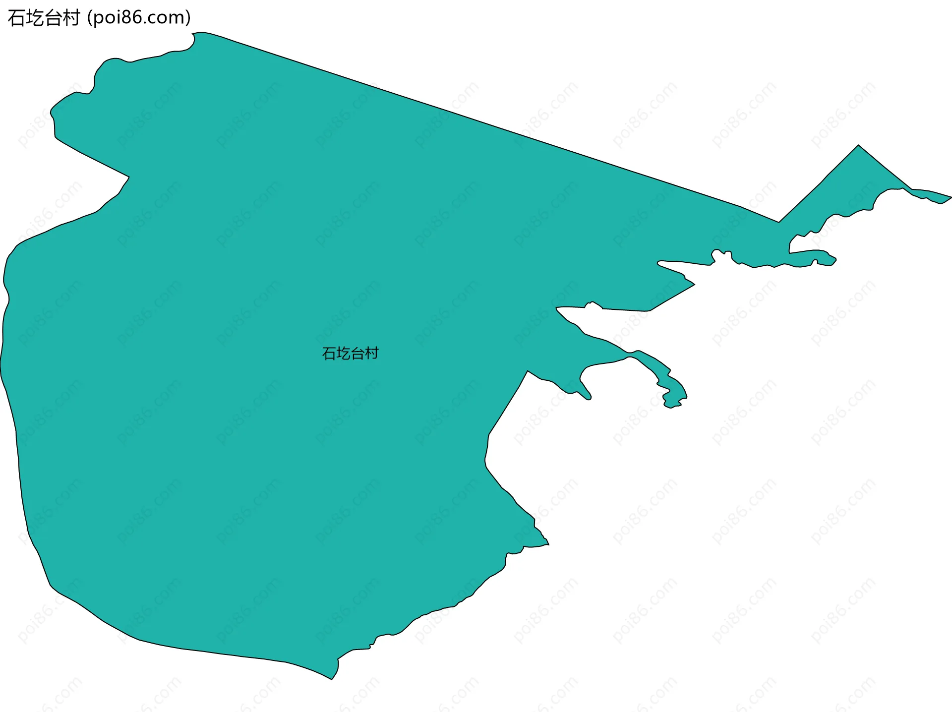 石圪台村边界地图