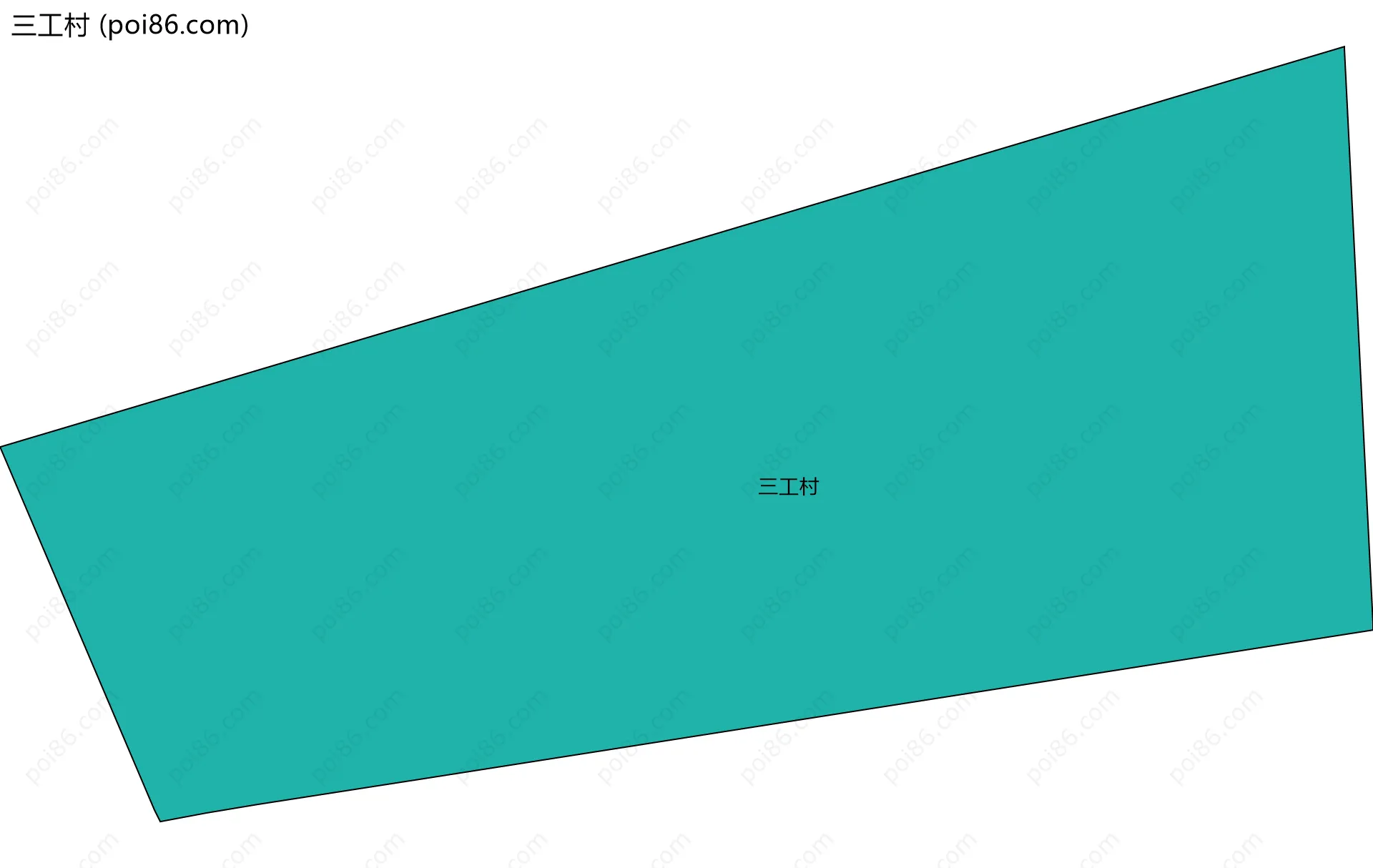 三工村边界地图