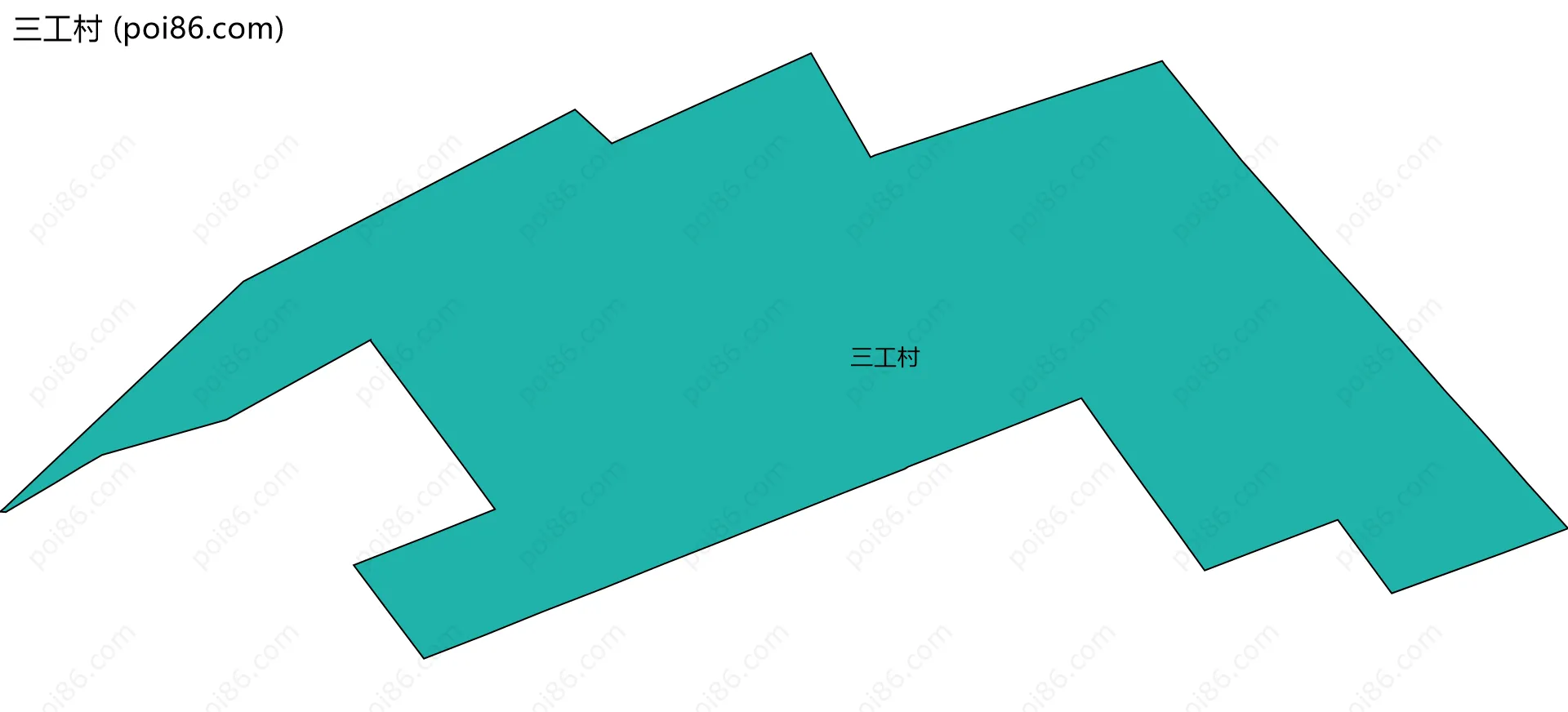 三工村边界地图