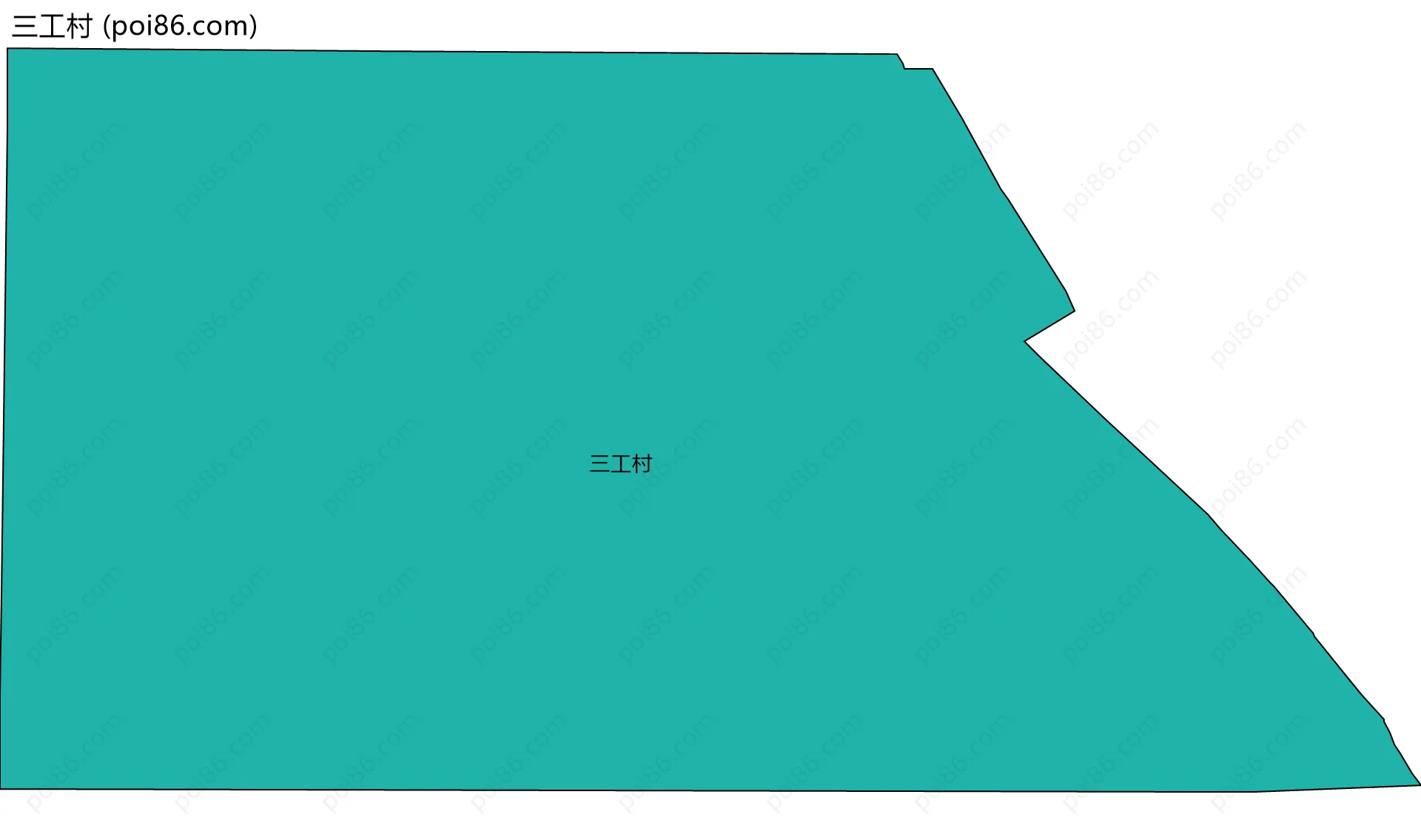 三工村边界地图