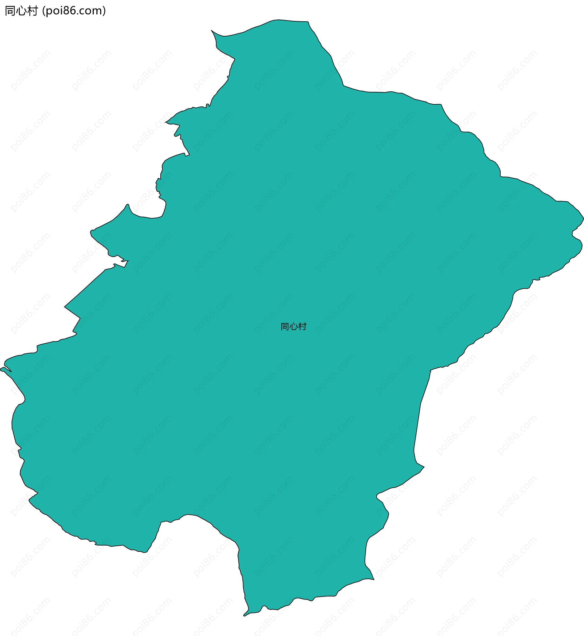 同心村边界地图