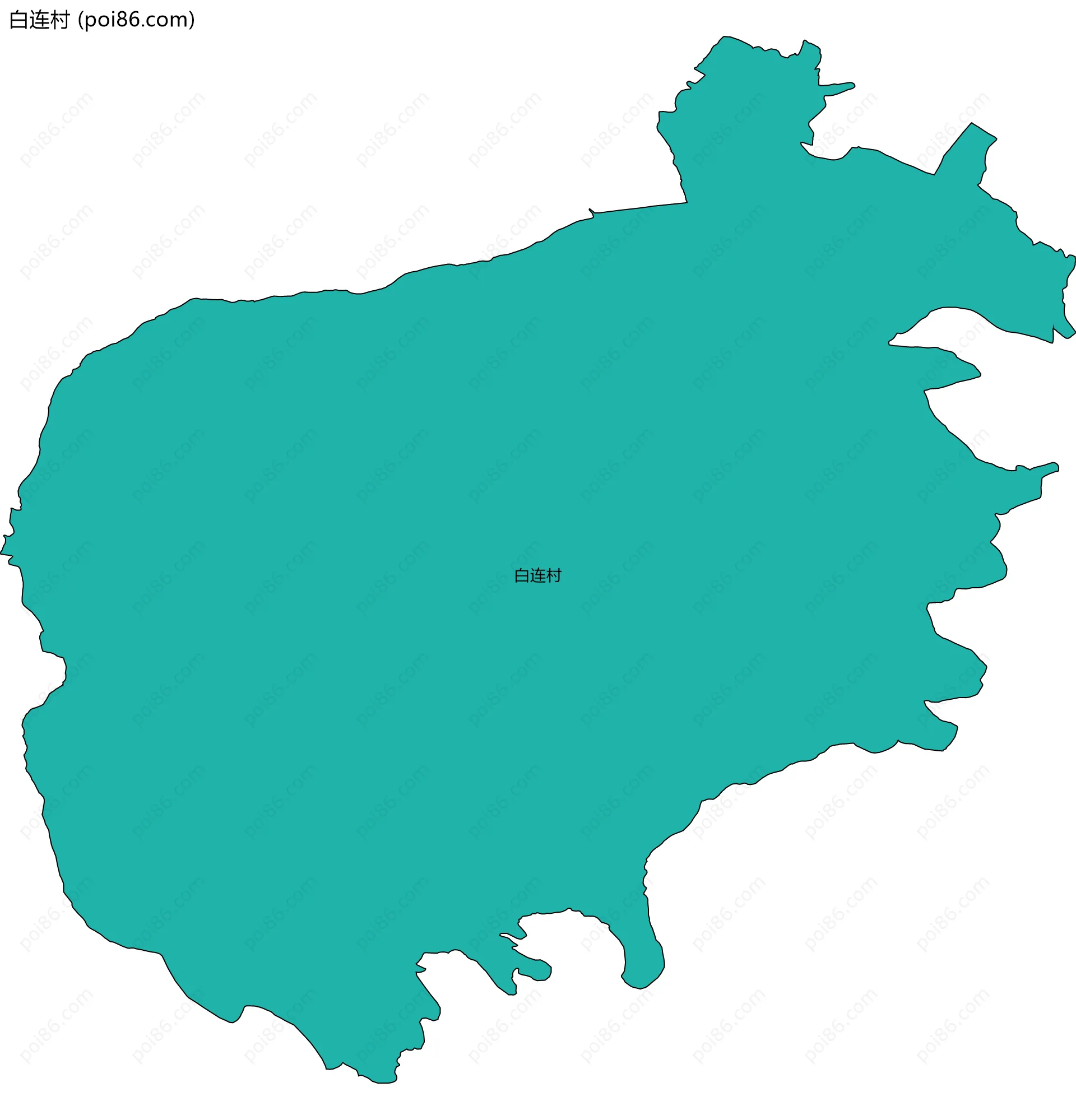 白连村边界地图