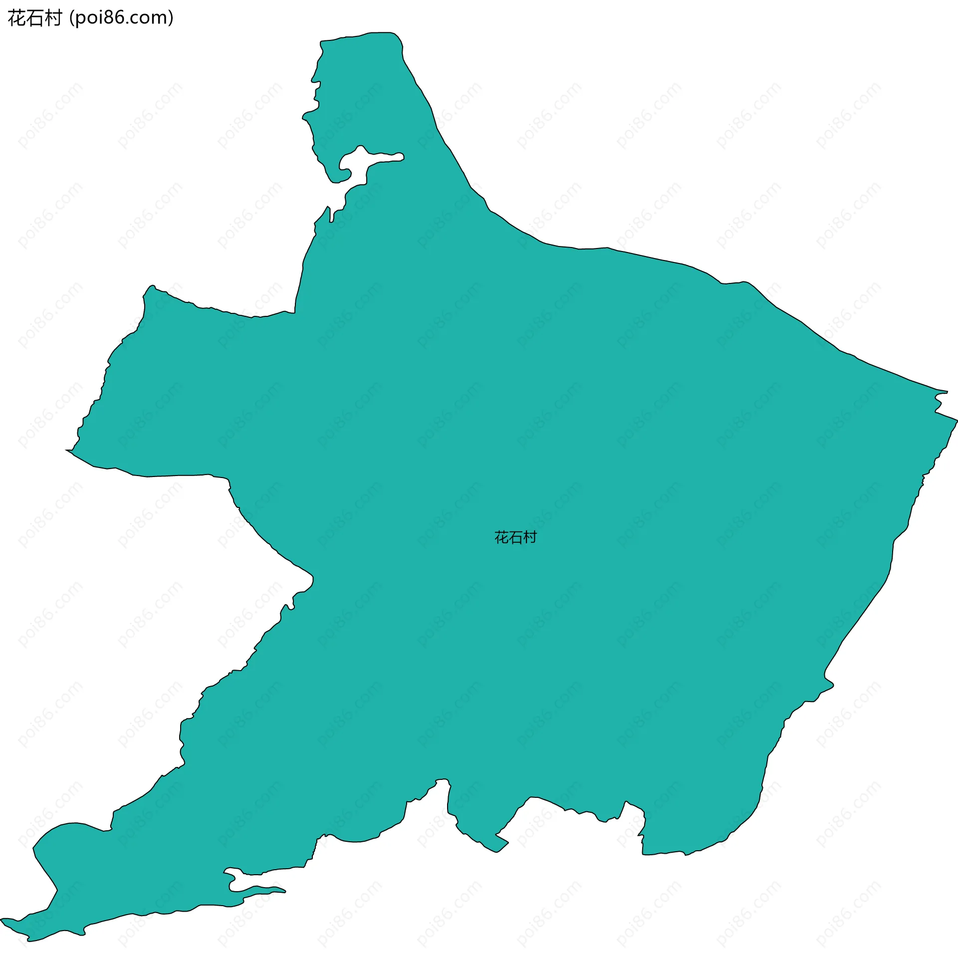 花石村边界地图