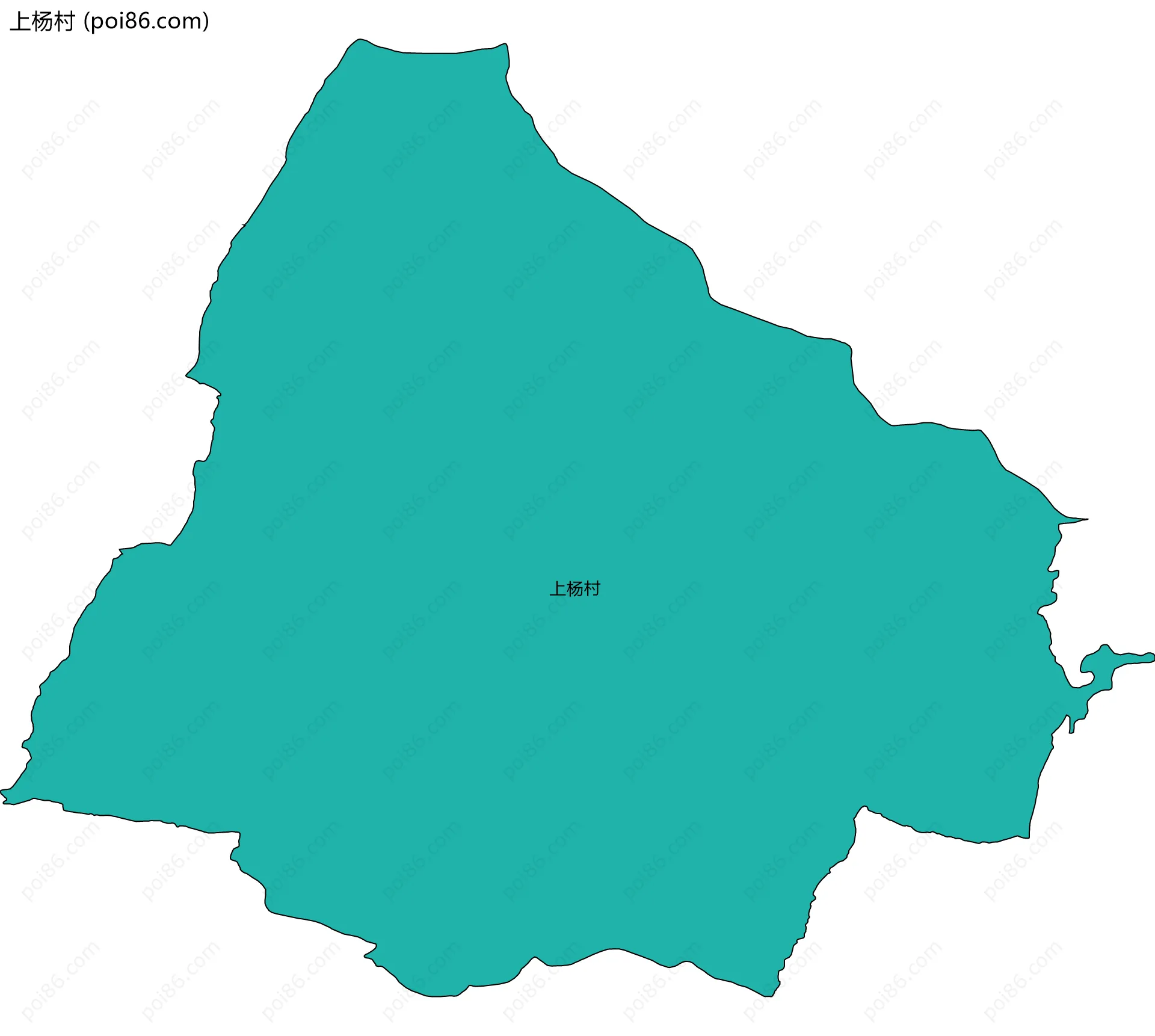上杨村边界地图