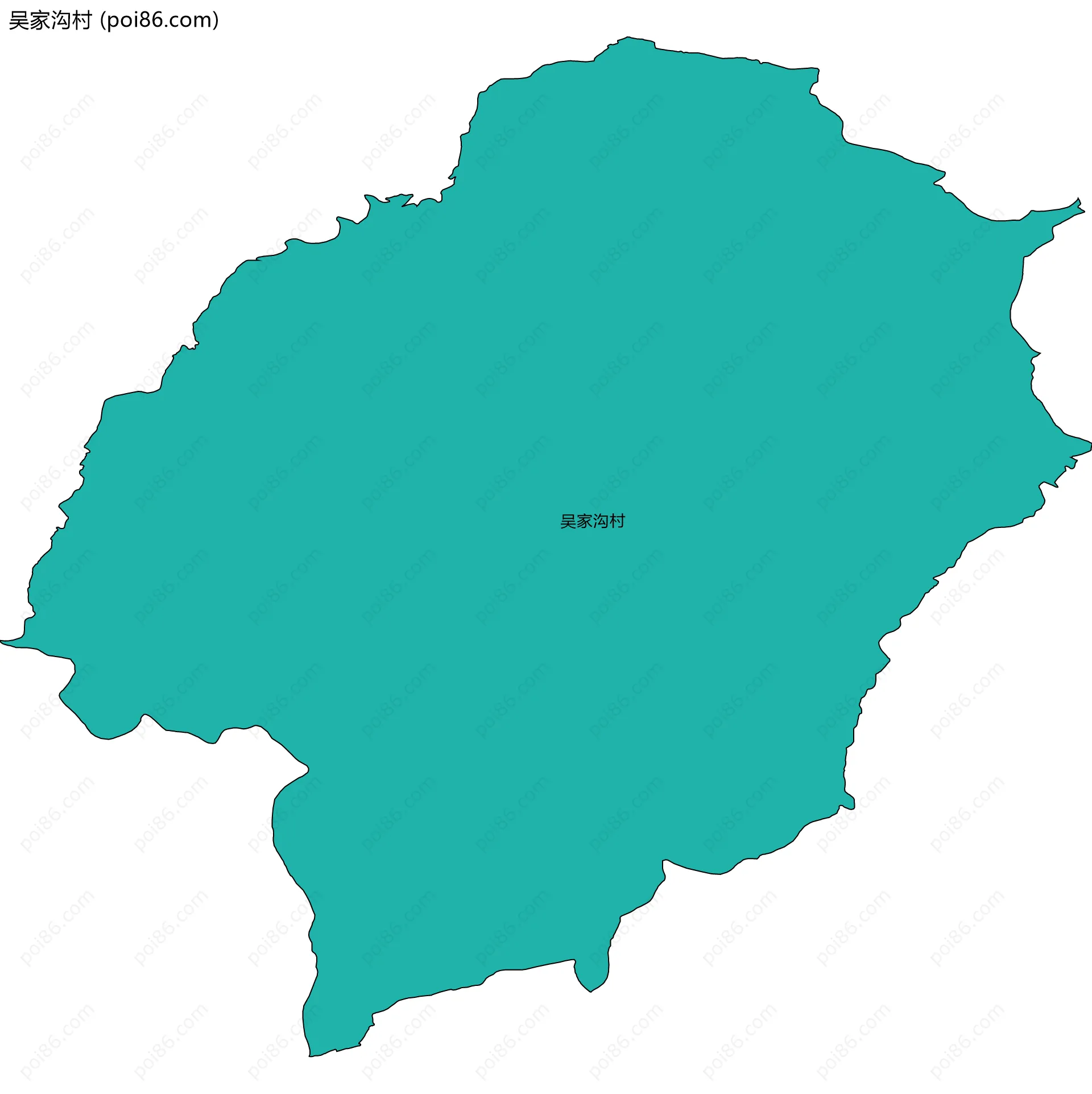 吴家沟村边界地图