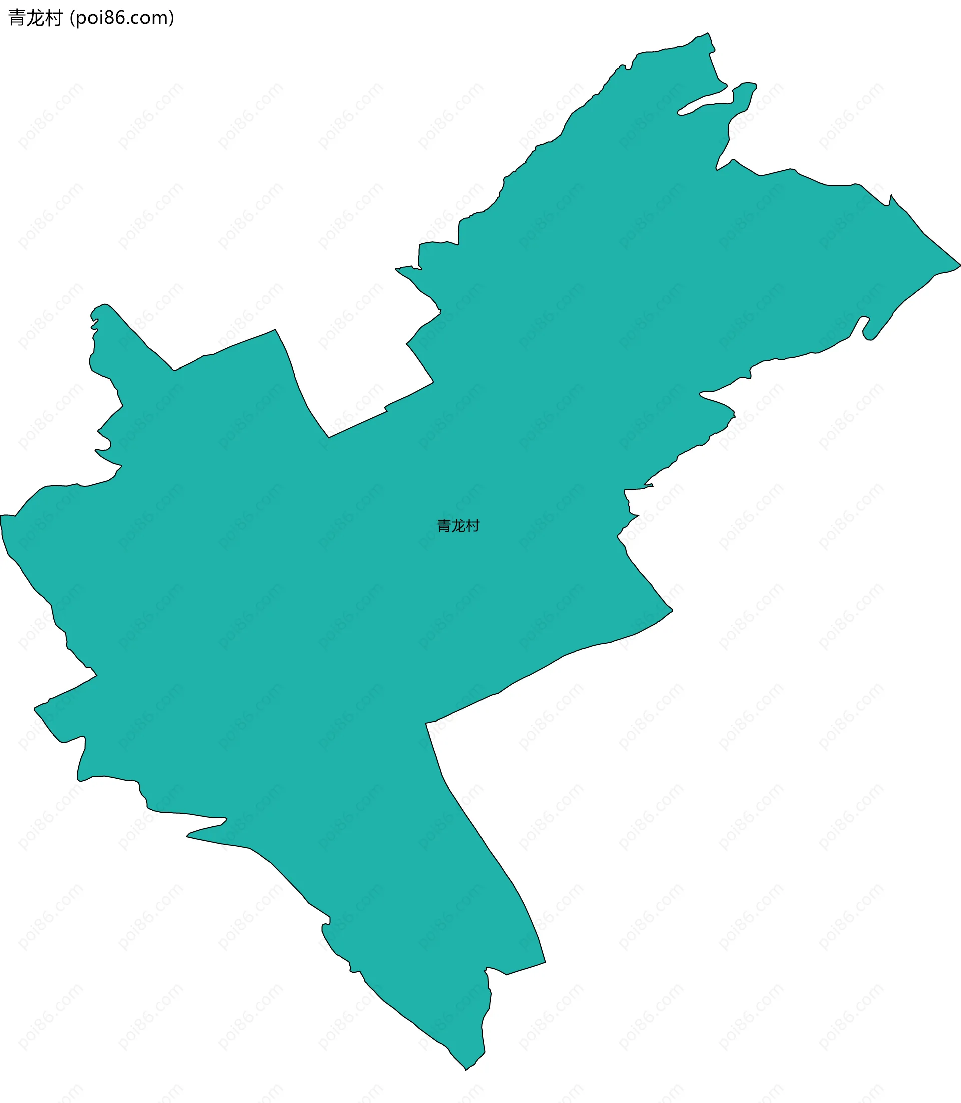 青龙村边界地图