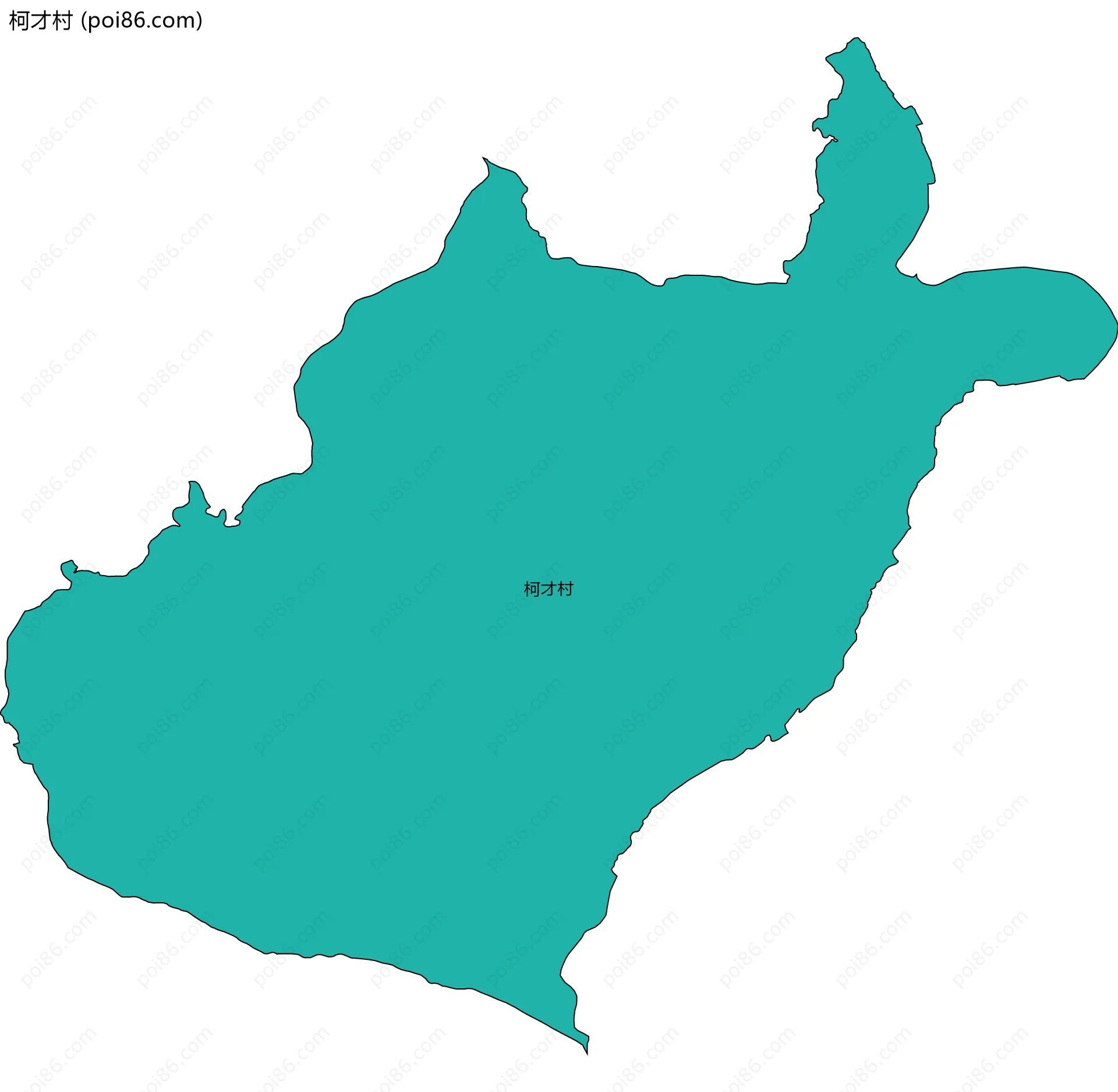 柯才村边界地图