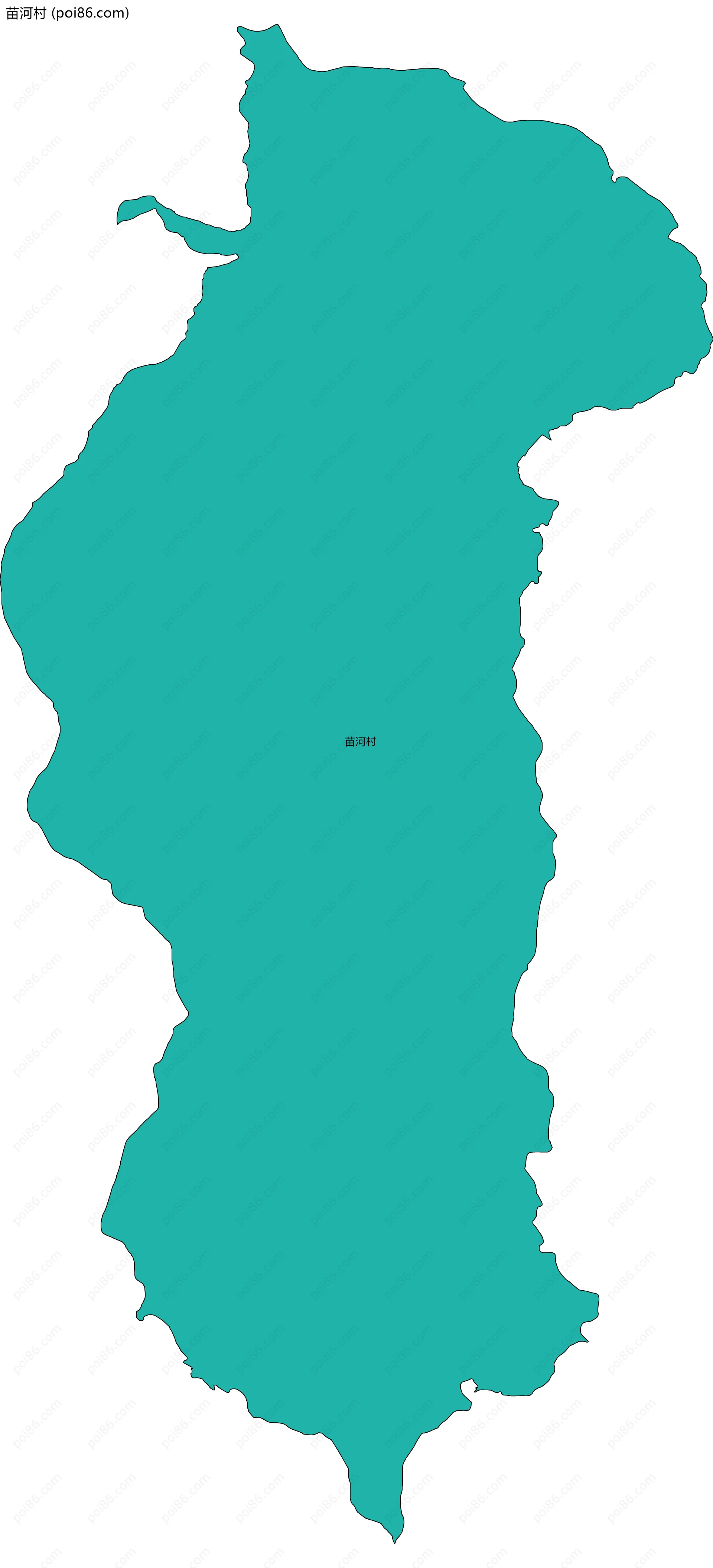 苗河村边界地图