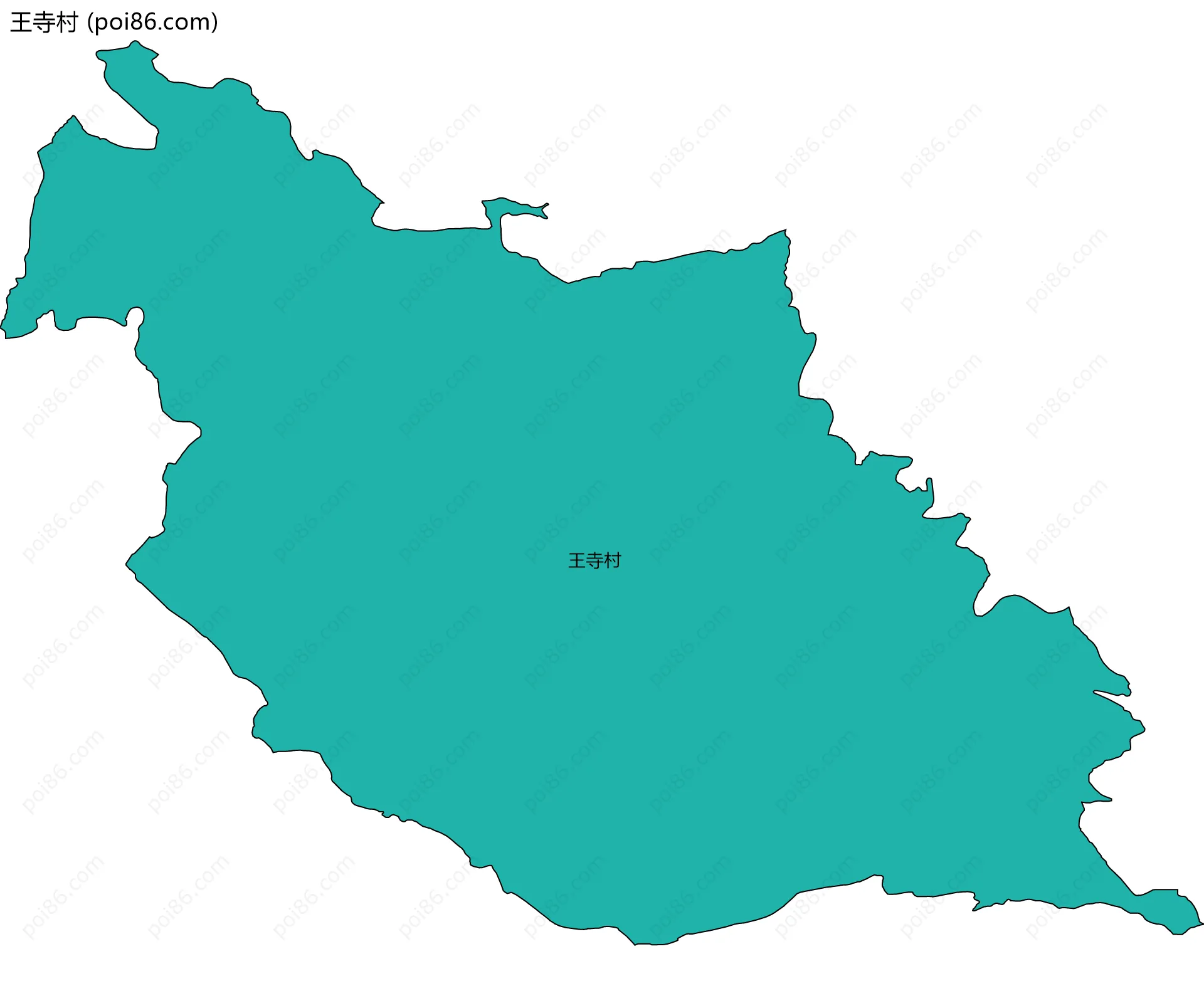 王寺村边界地图