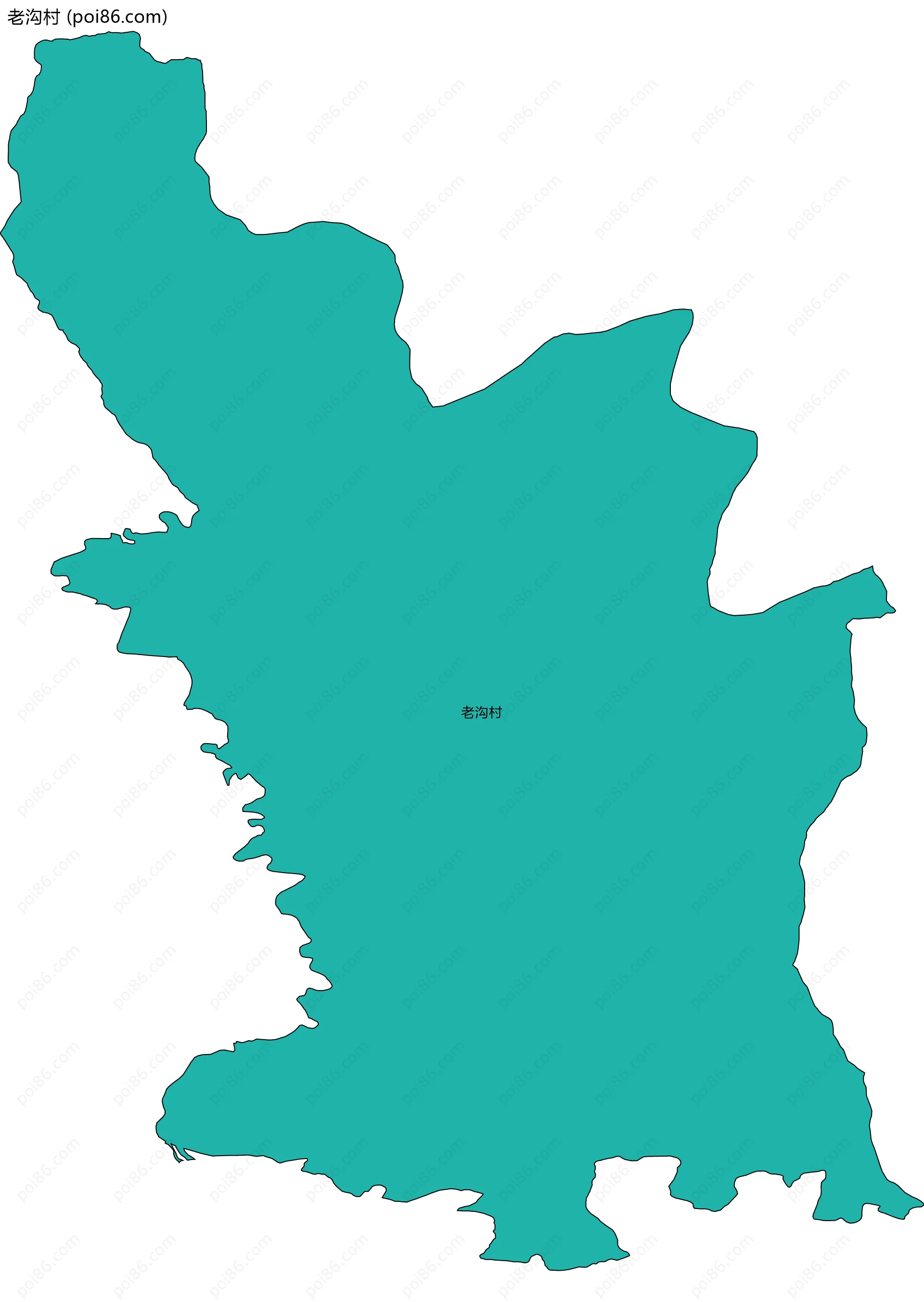 老沟村边界地图