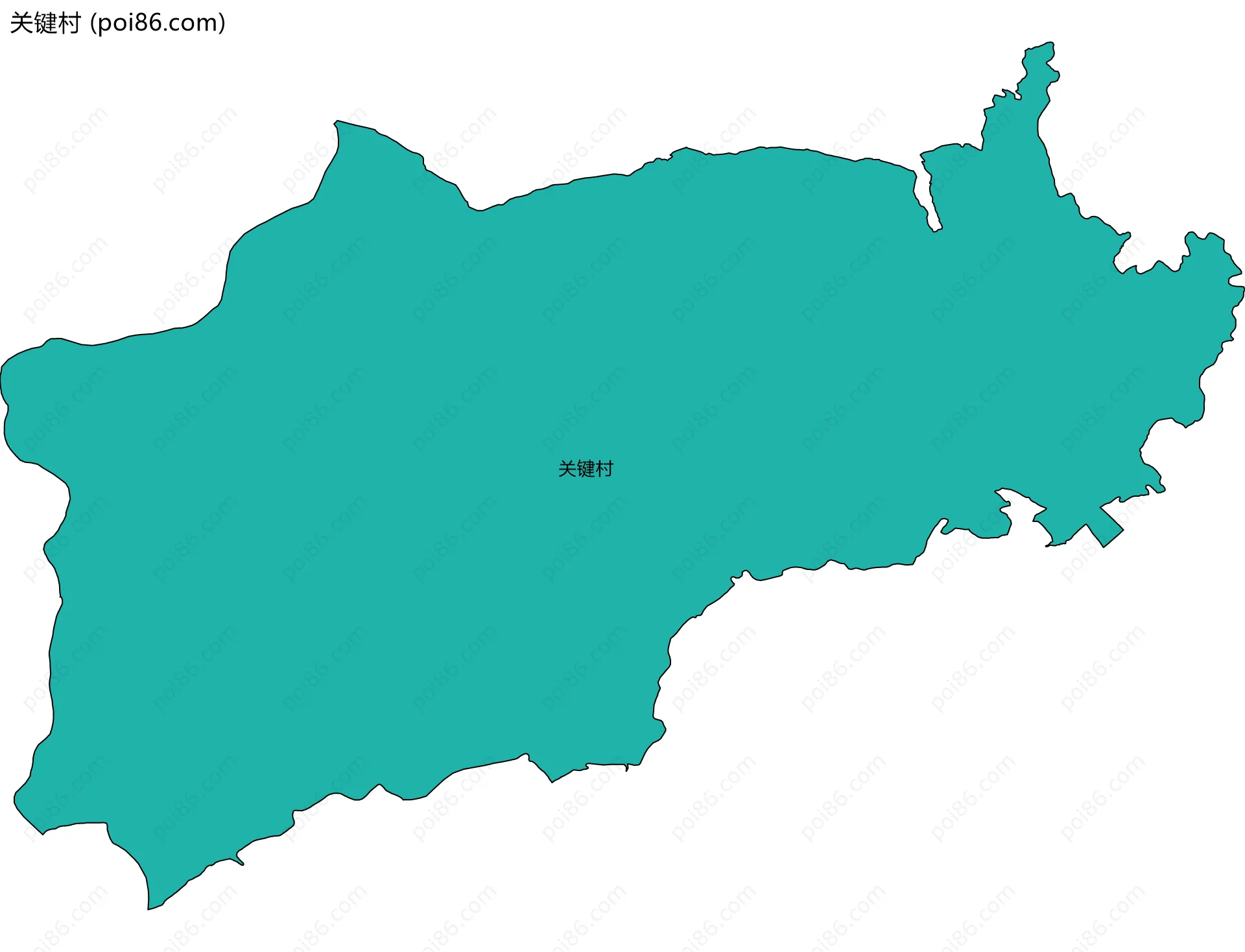 关键村边界地图