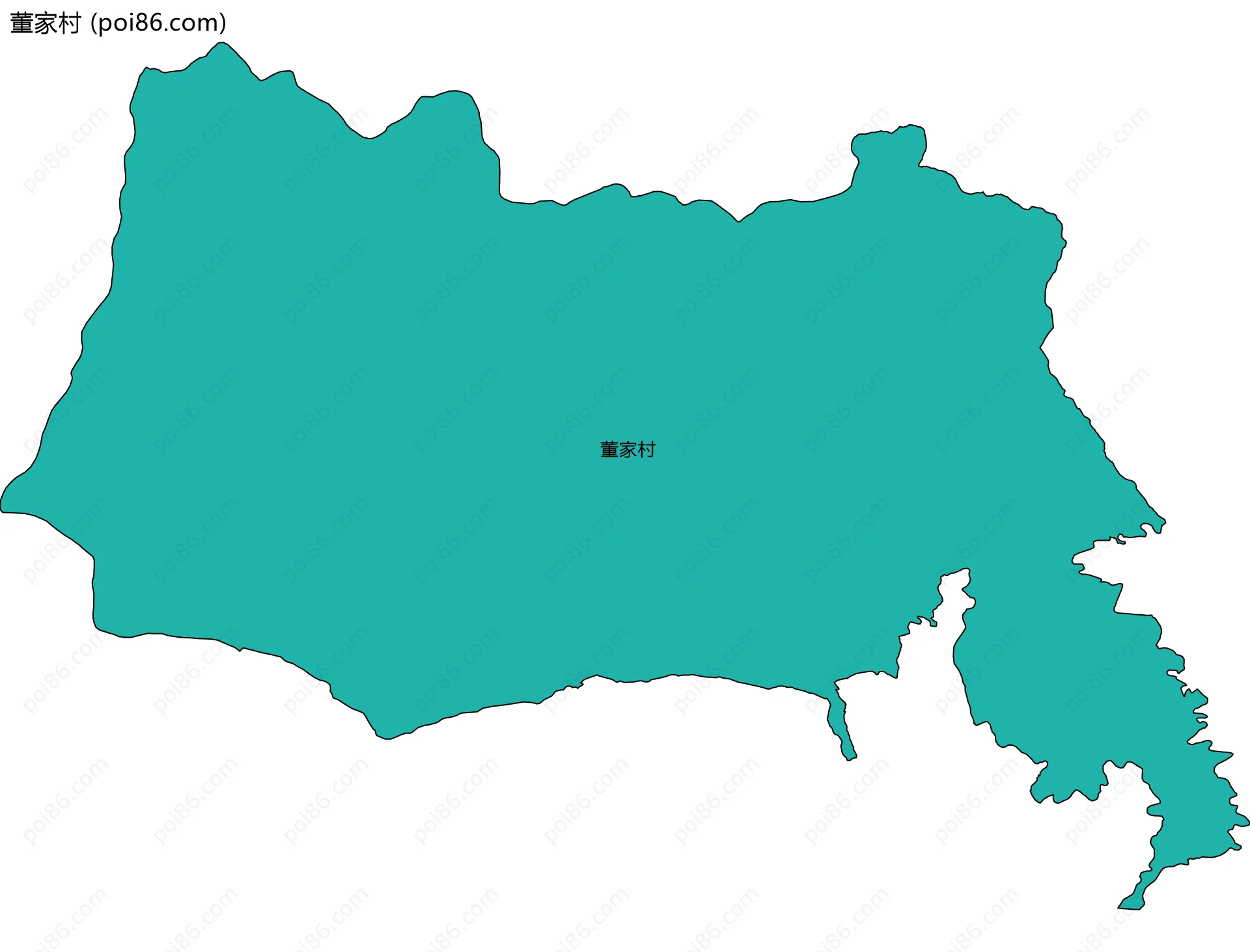 董家村边界地图