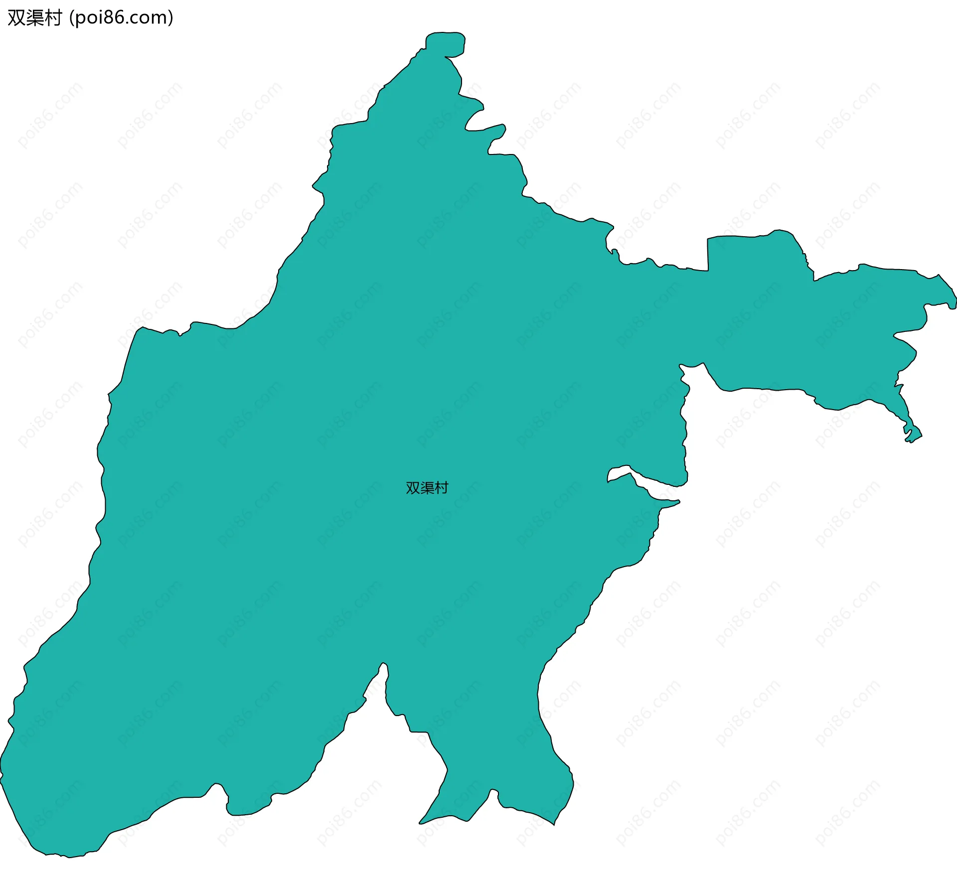 双渠村边界地图