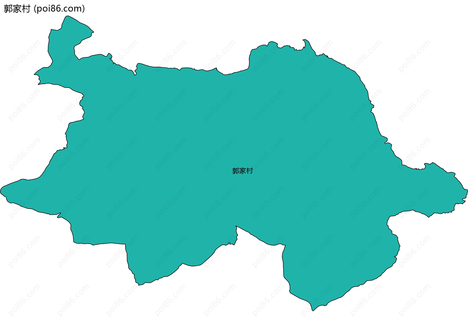 郭家村边界地图