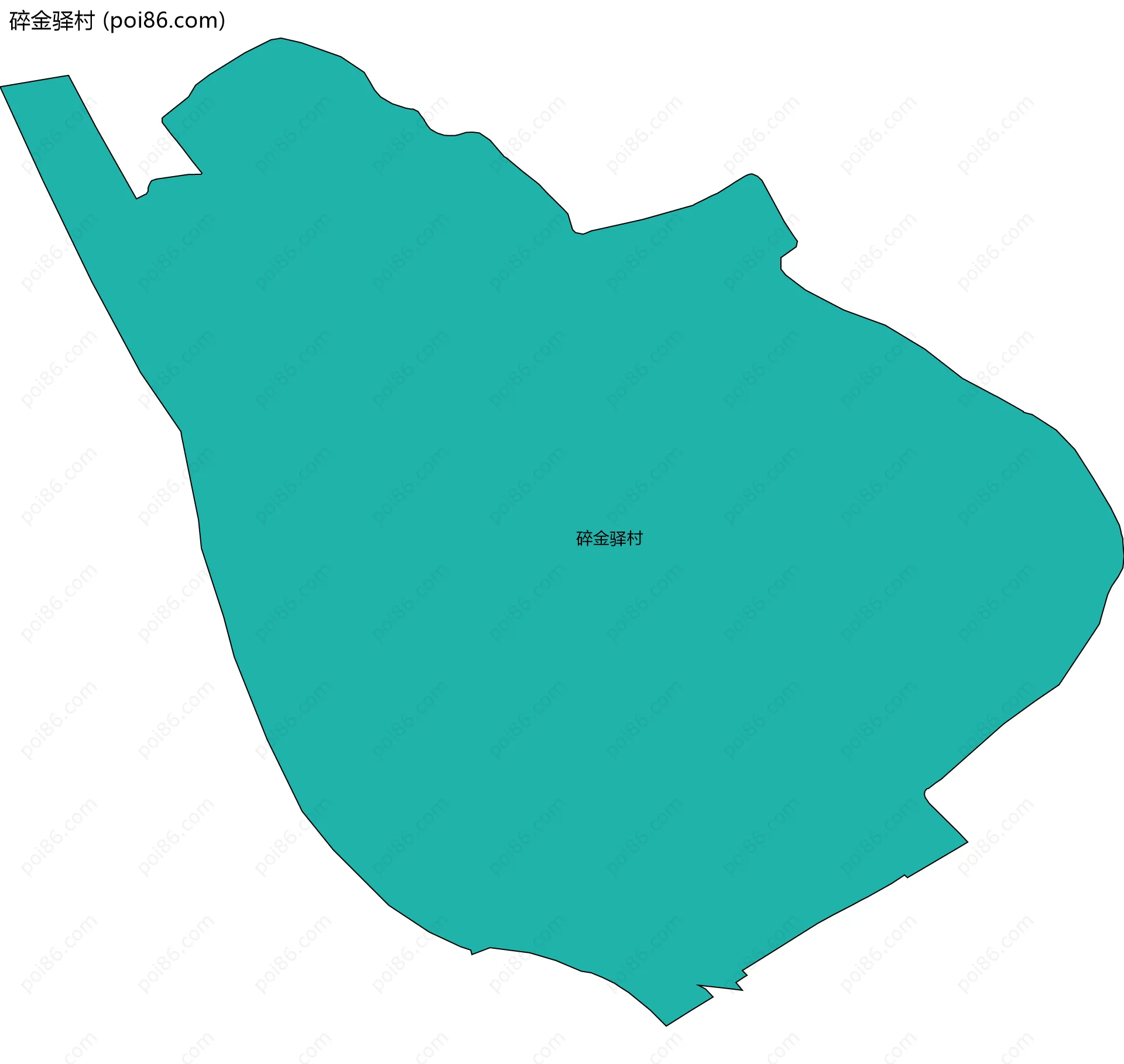 碎金驿村边界地图