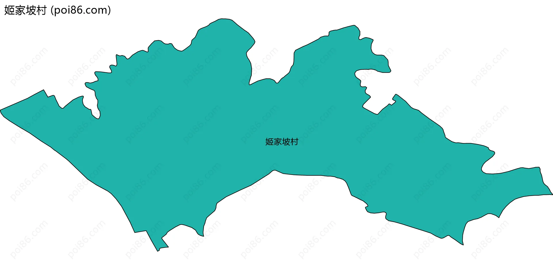 姬家坡村边界地图