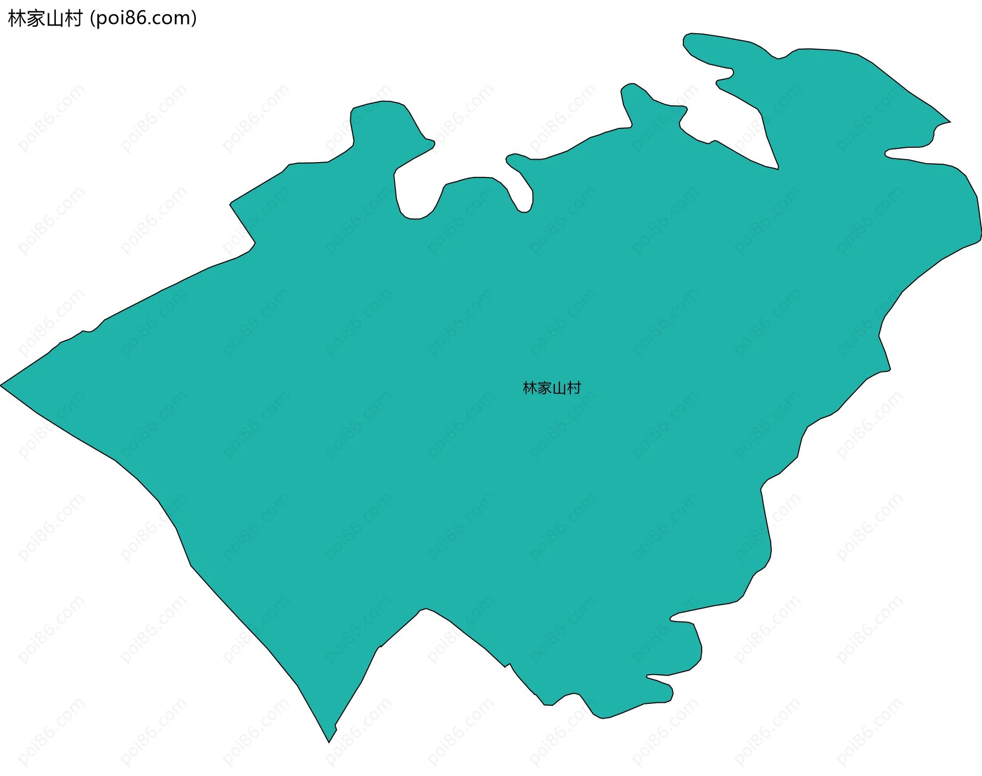 林家山村边界地图