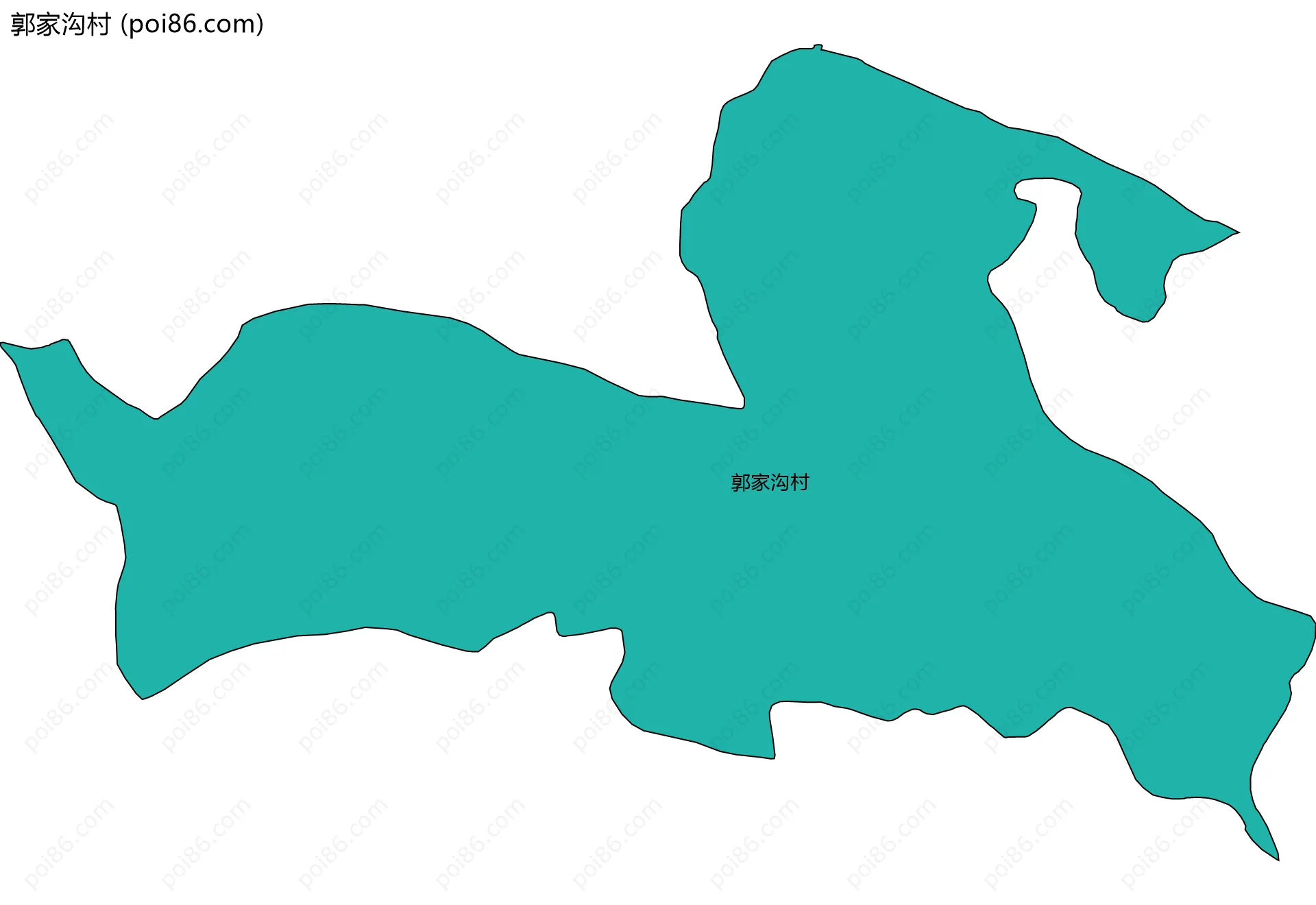郭家沟村边界地图