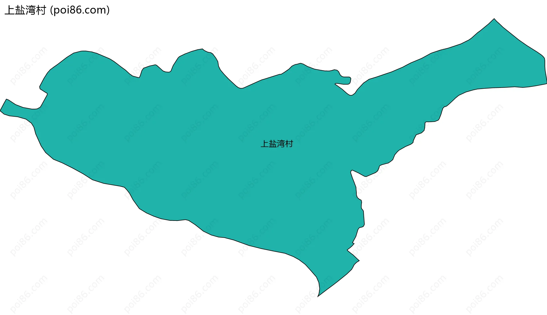 上盐湾村边界地图