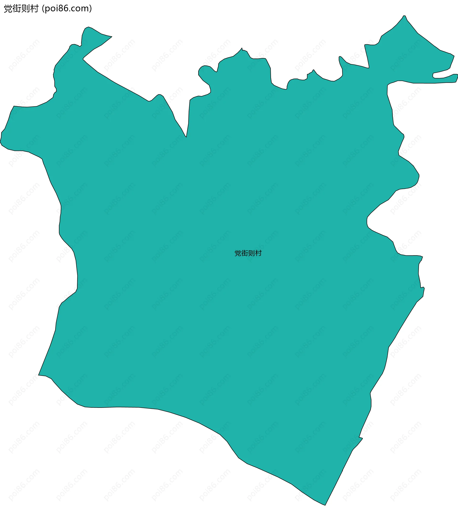 党街则村边界地图