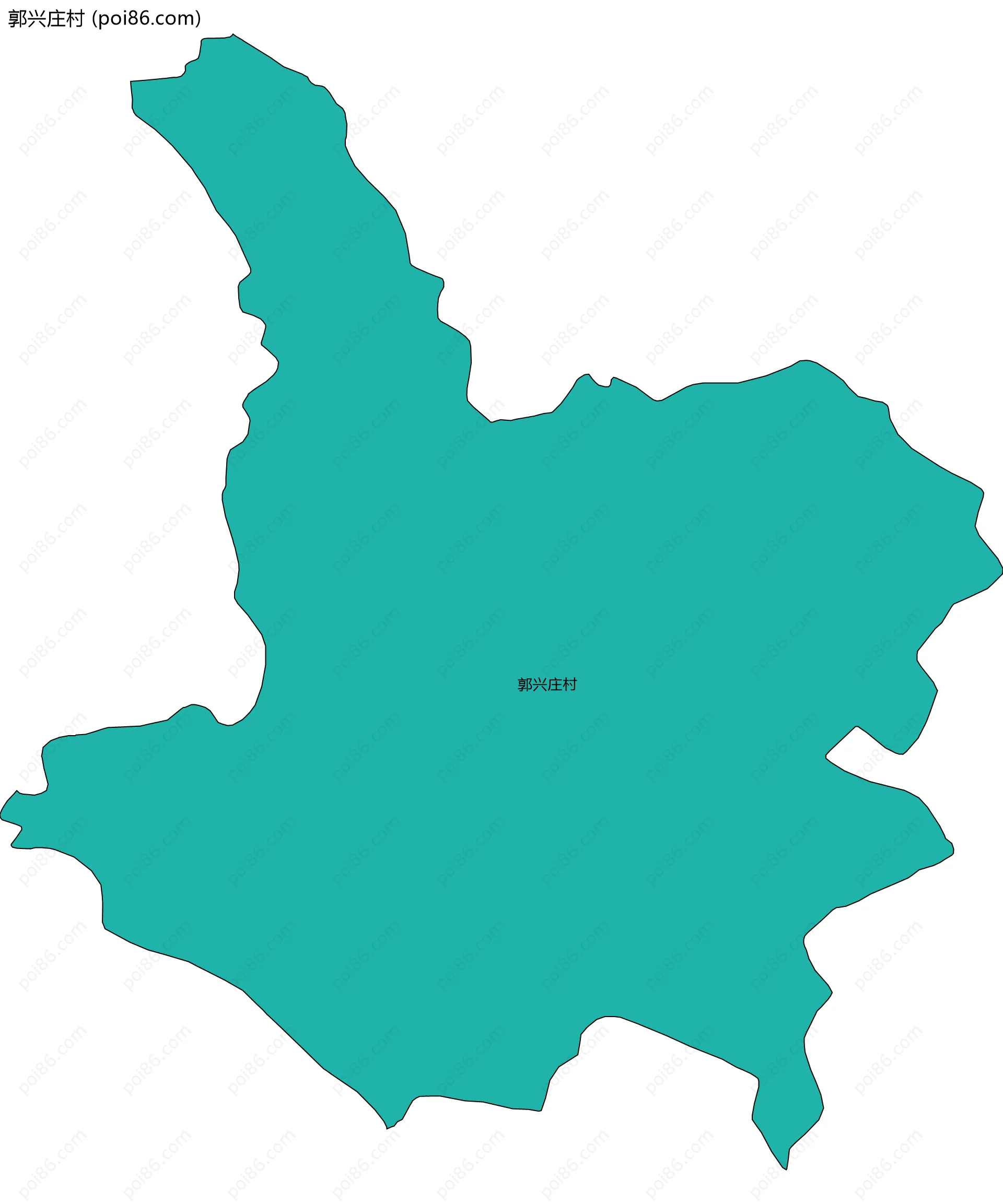 郭兴庄村边界地图