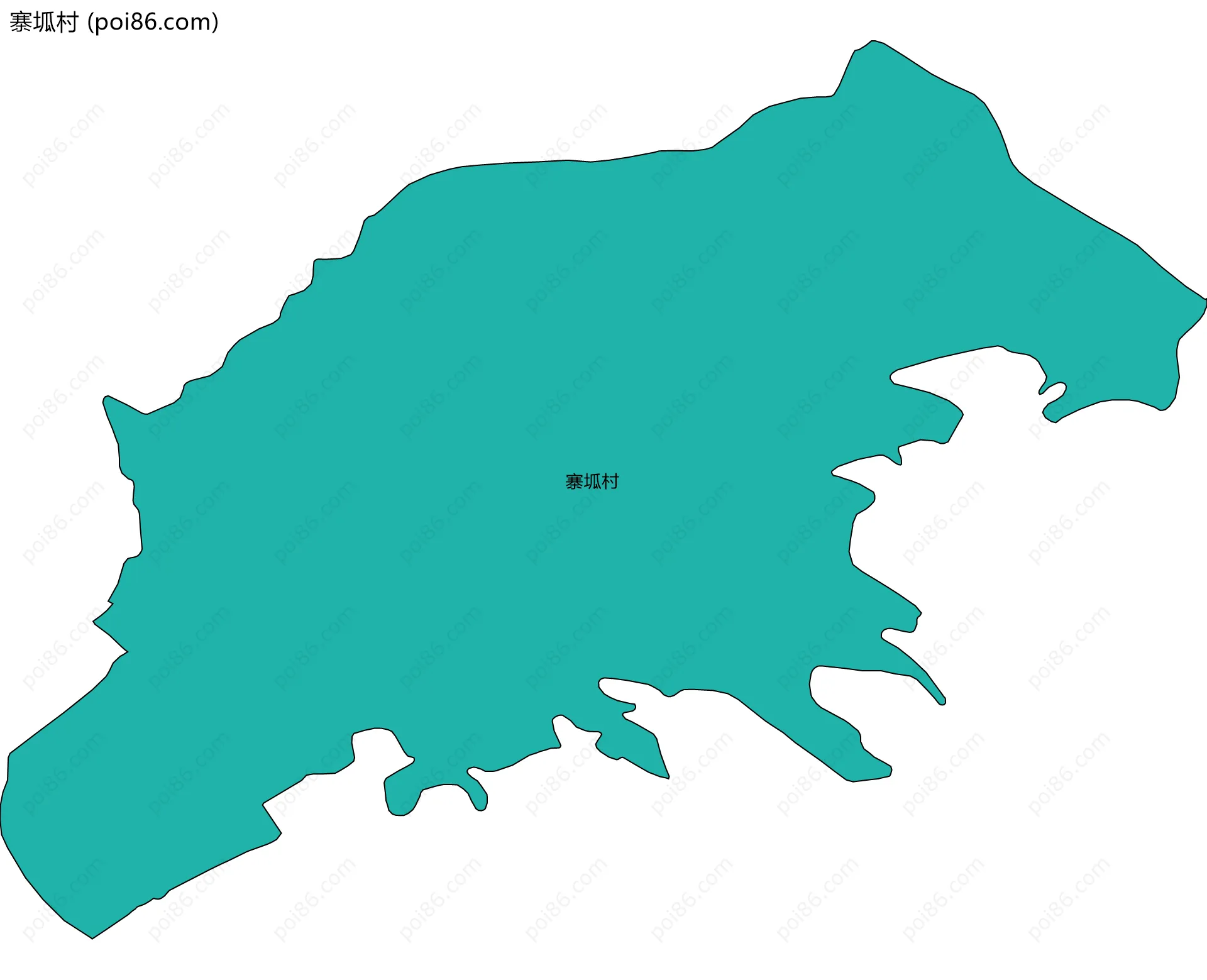 寨坬村边界地图