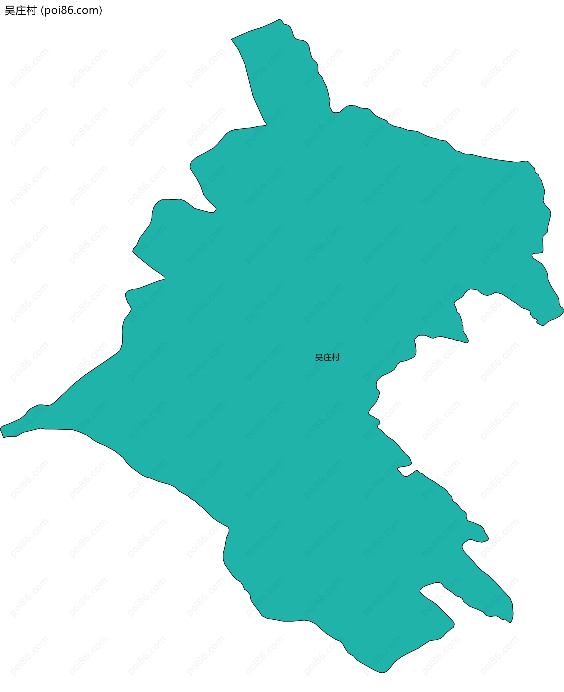 吴庄村边界地图