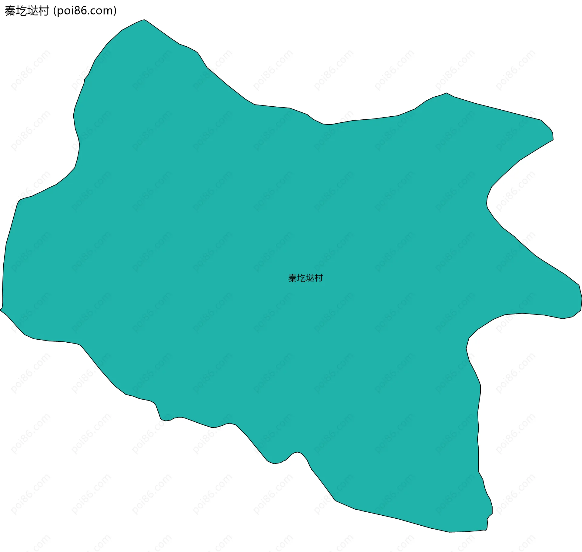 秦圪垯村边界地图