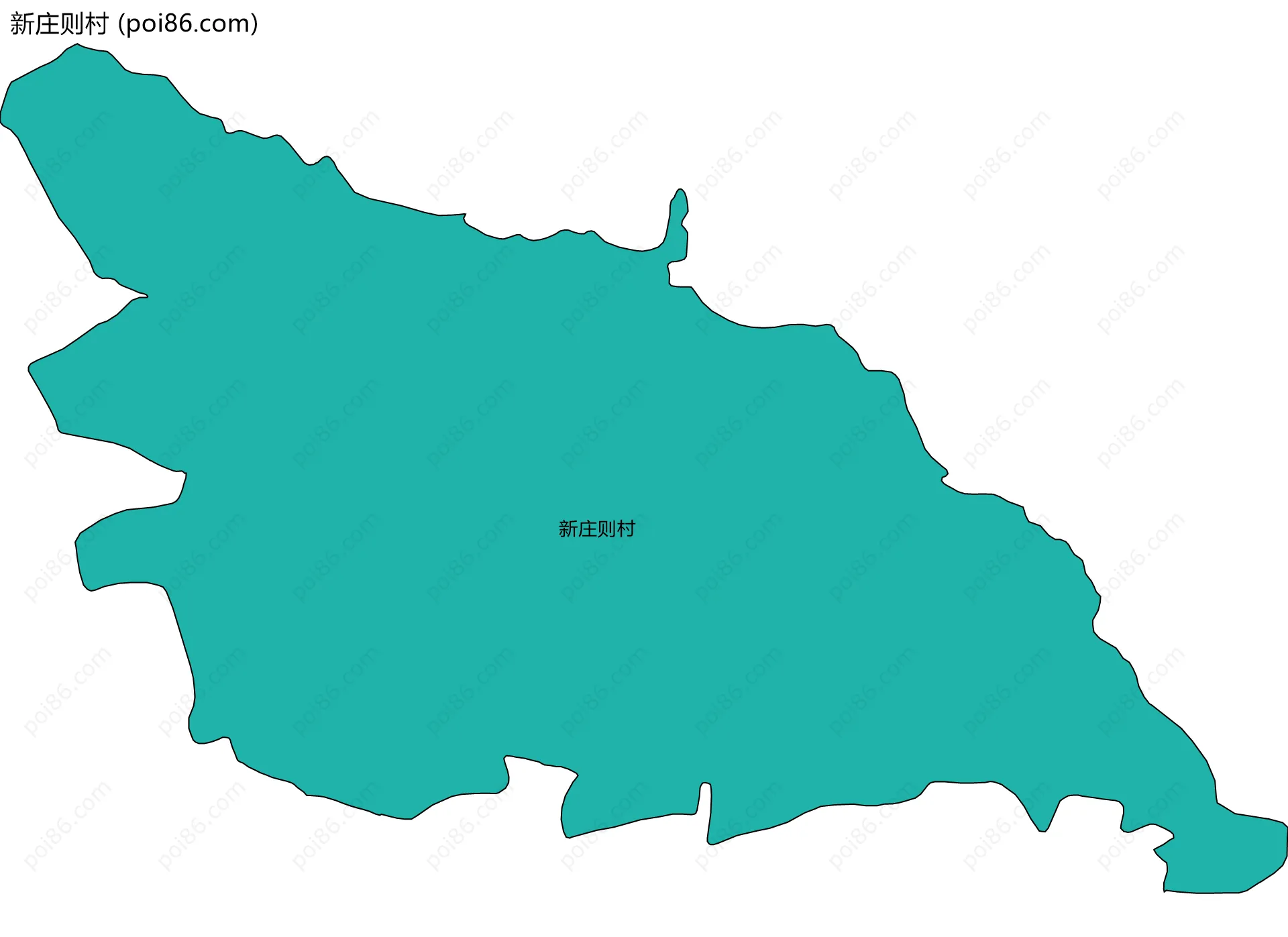 新庄则村边界地图