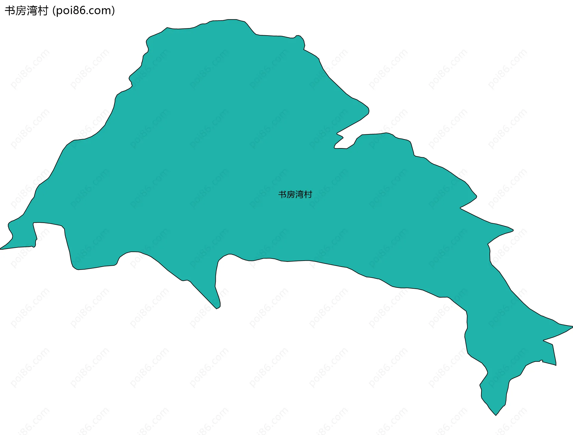 书房湾村边界地图