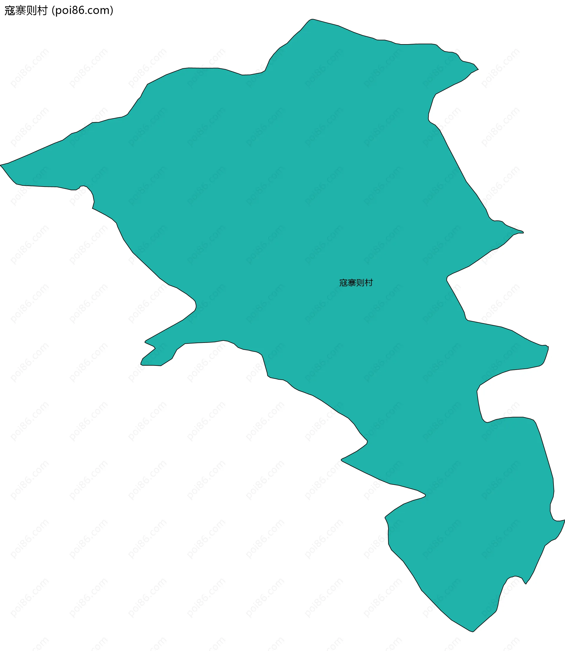 寇寨则村边界地图