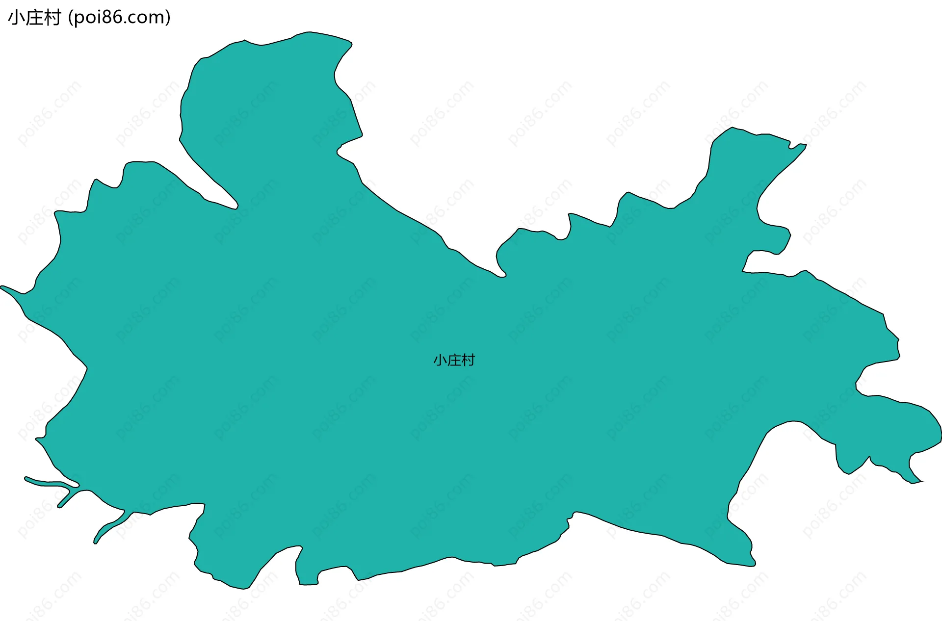 小庄村边界地图