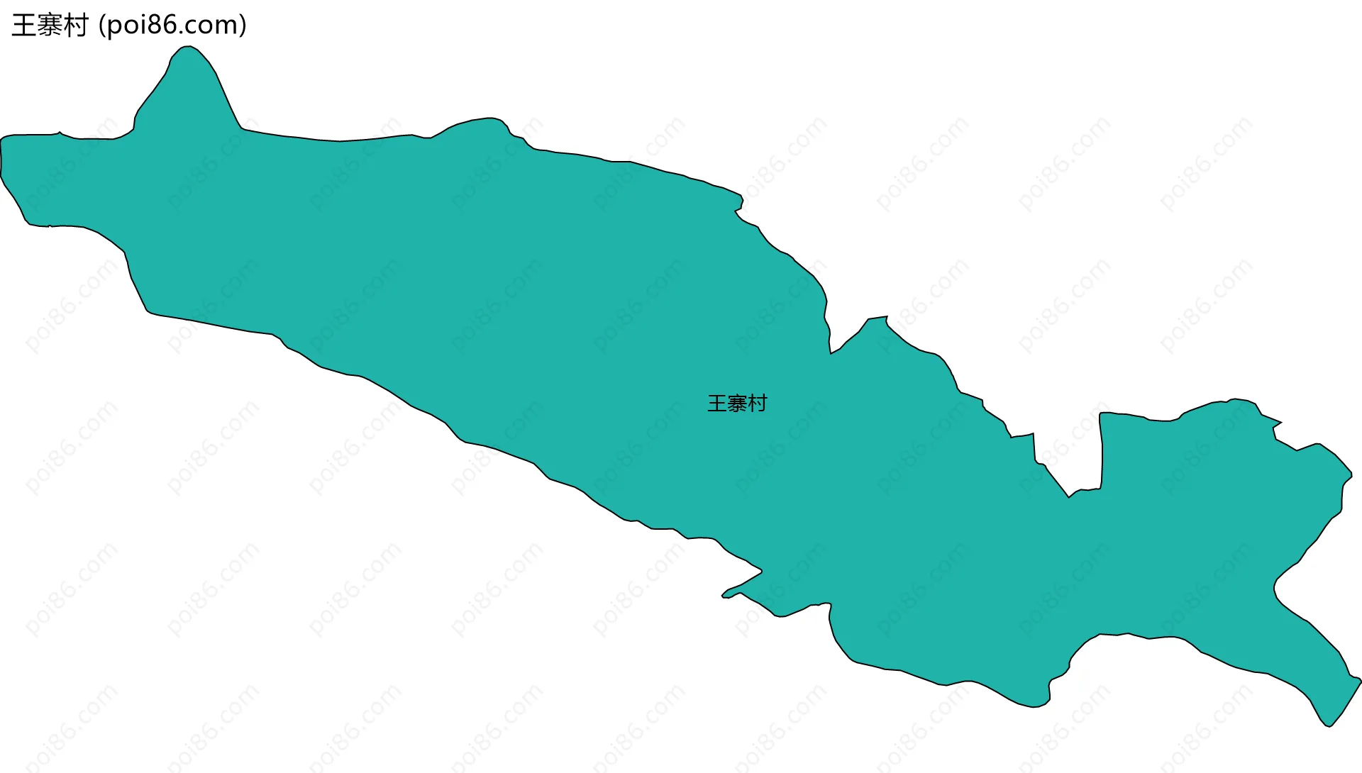 王寨村边界地图