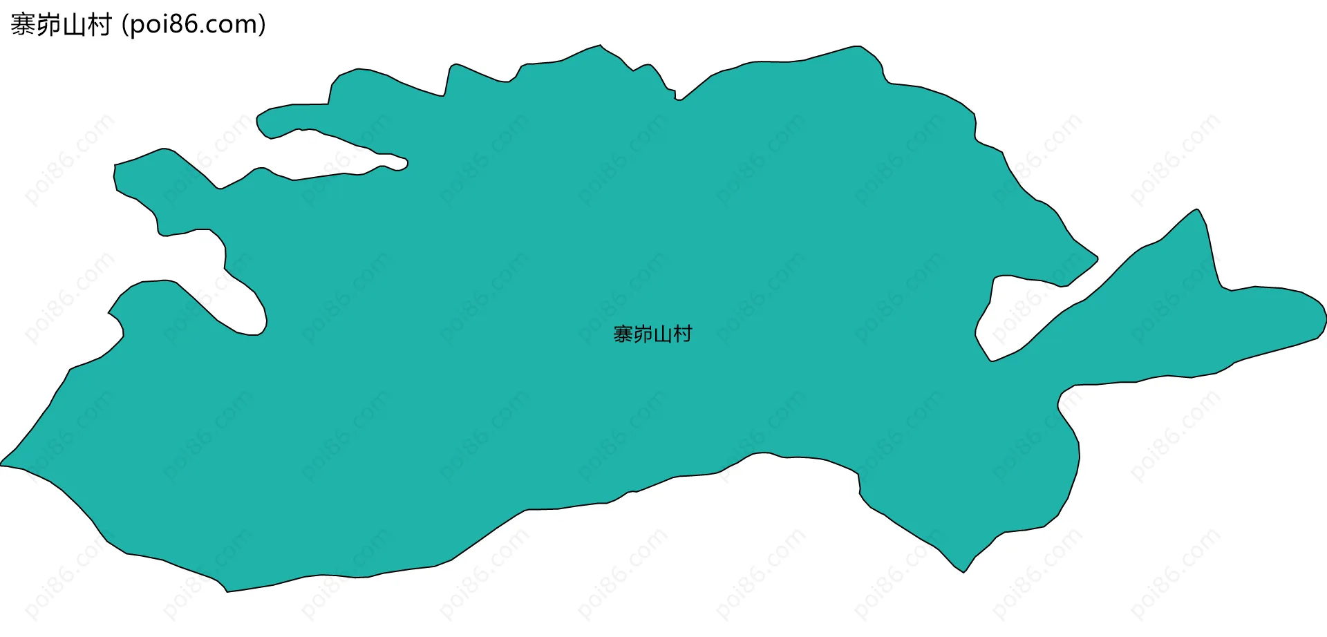 寨峁山村边界地图