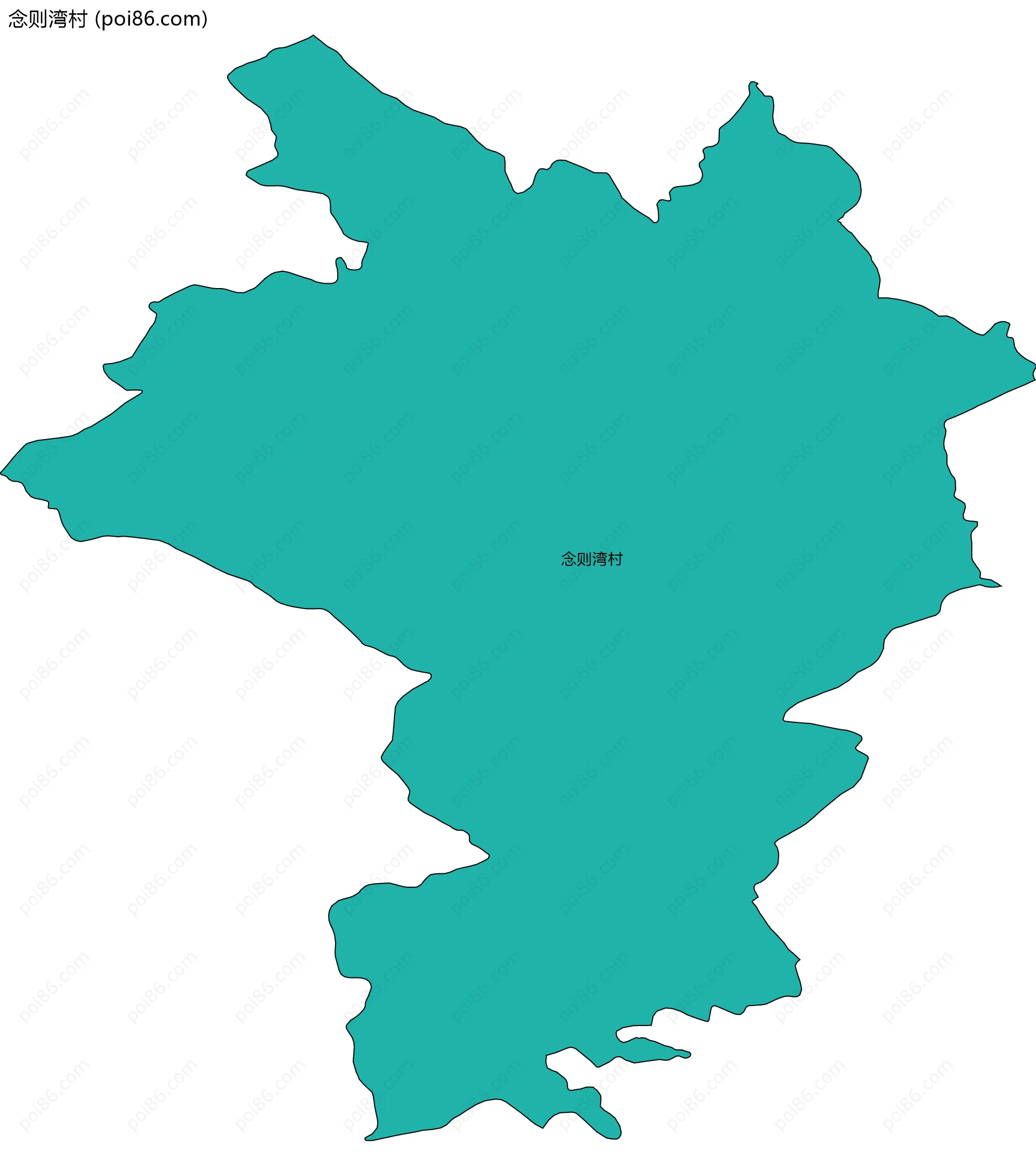 念则湾村边界地图