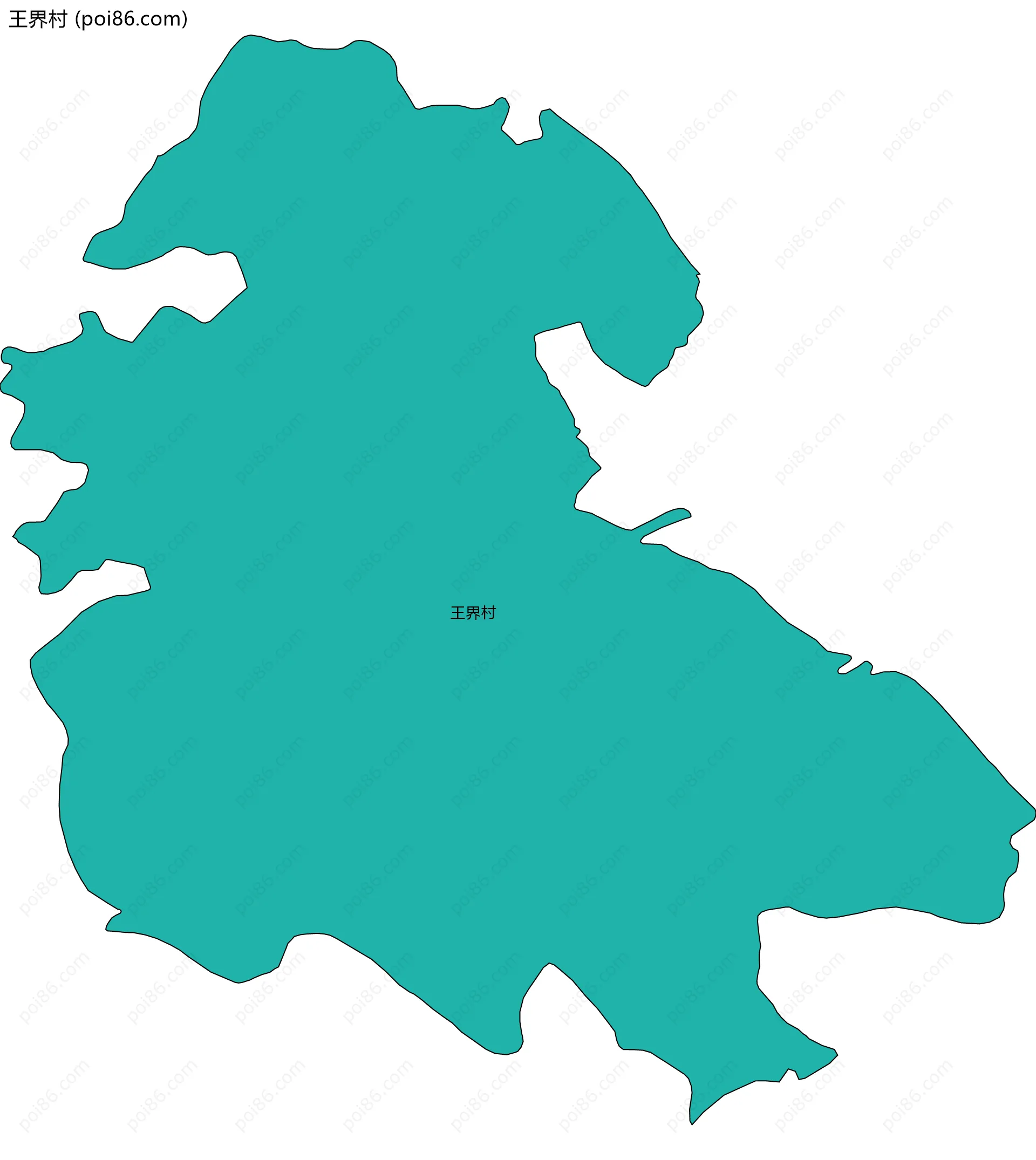 王界村边界地图