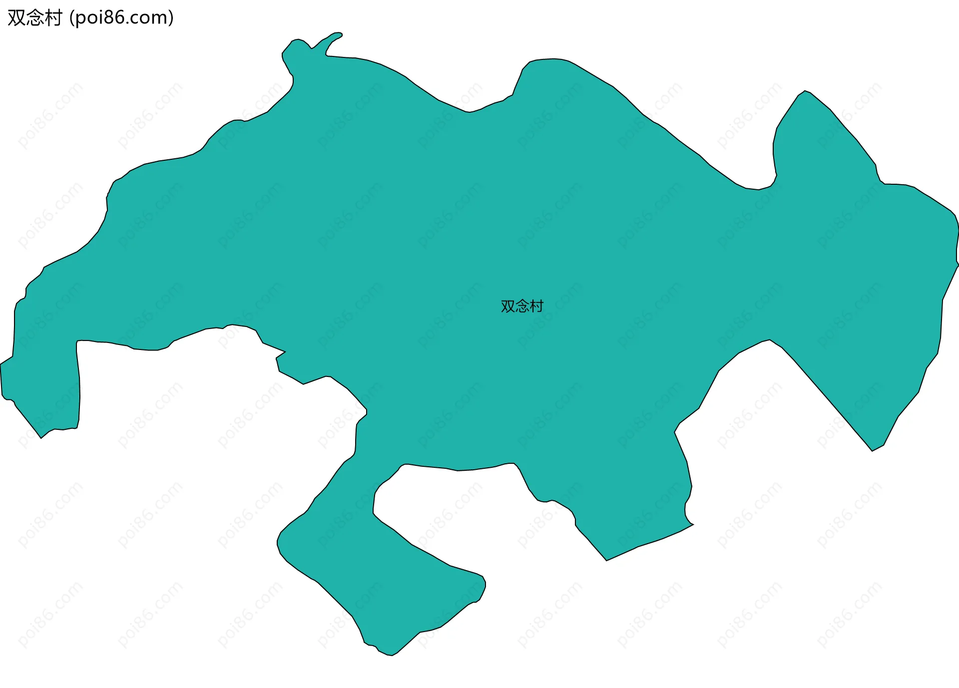 双念村边界地图