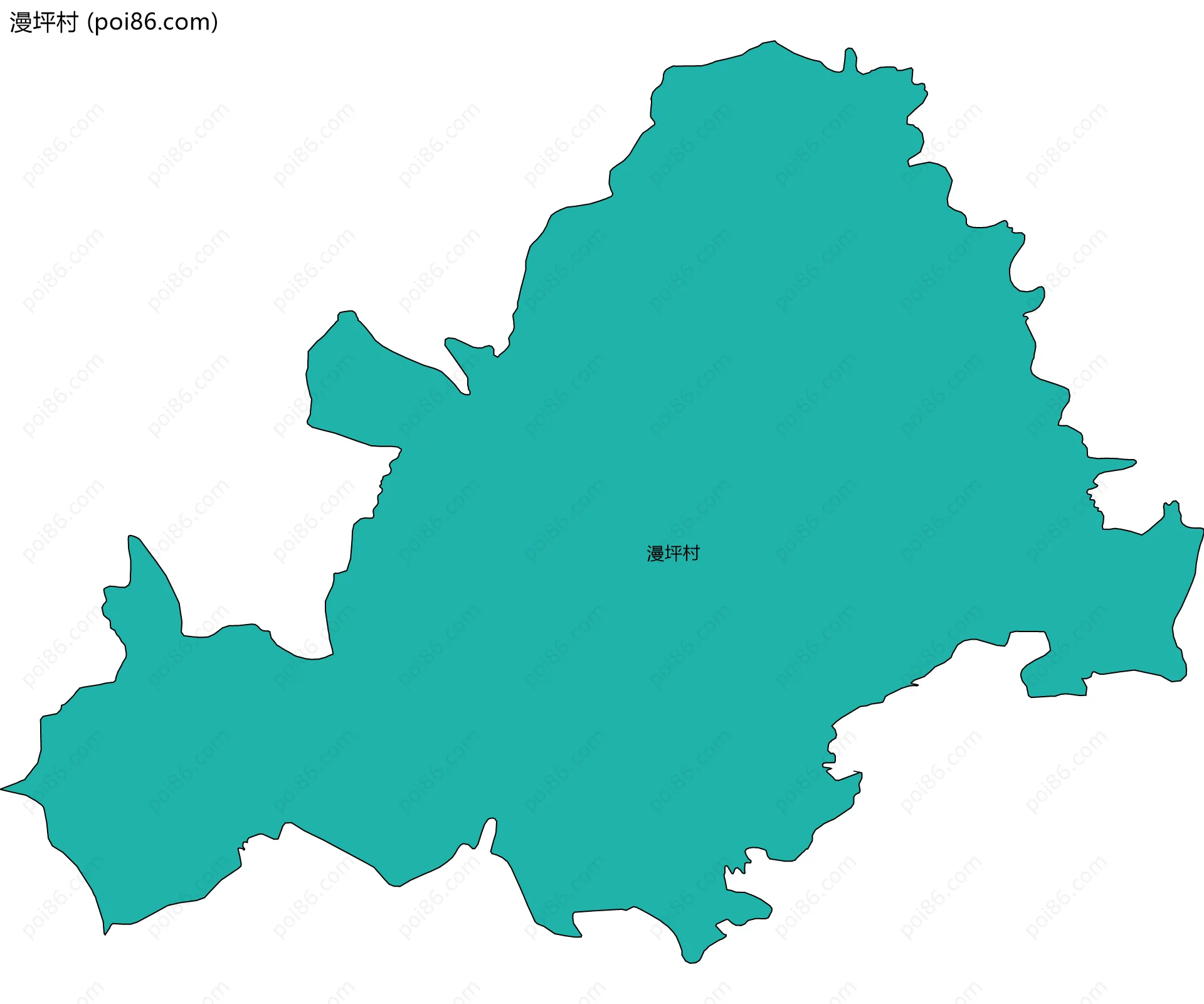 漫坪村边界地图
