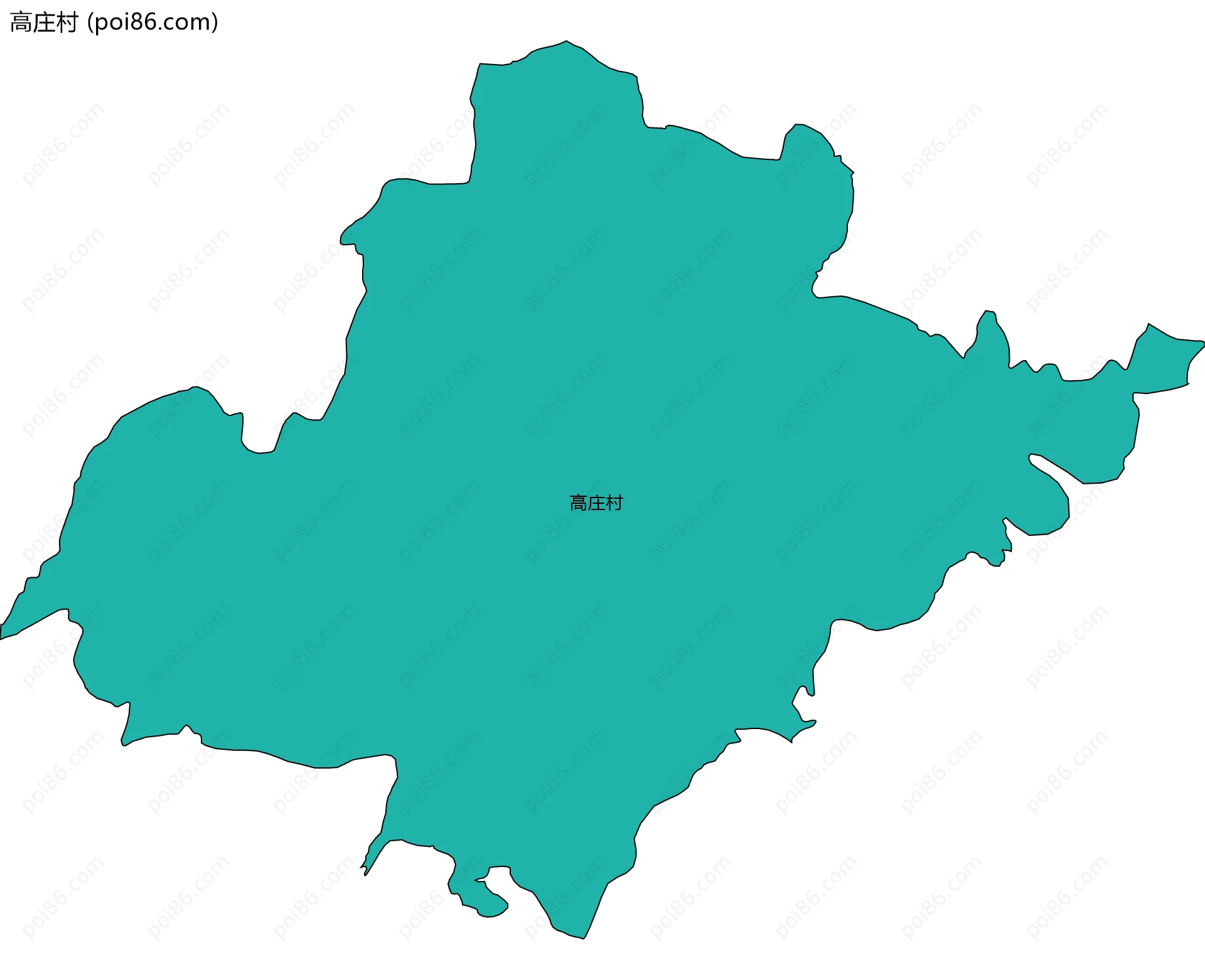 高庄村边界地图
