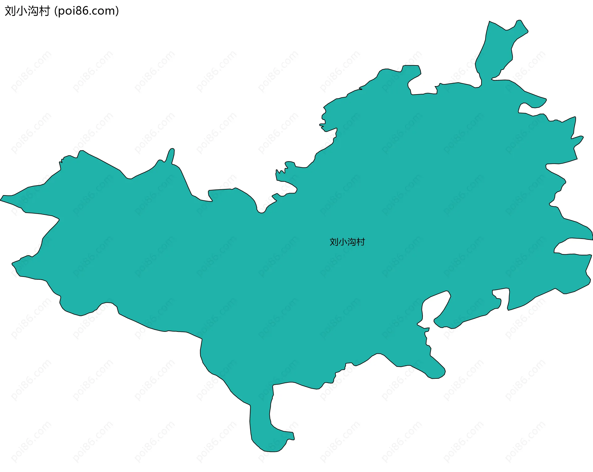 刘小沟村边界地图