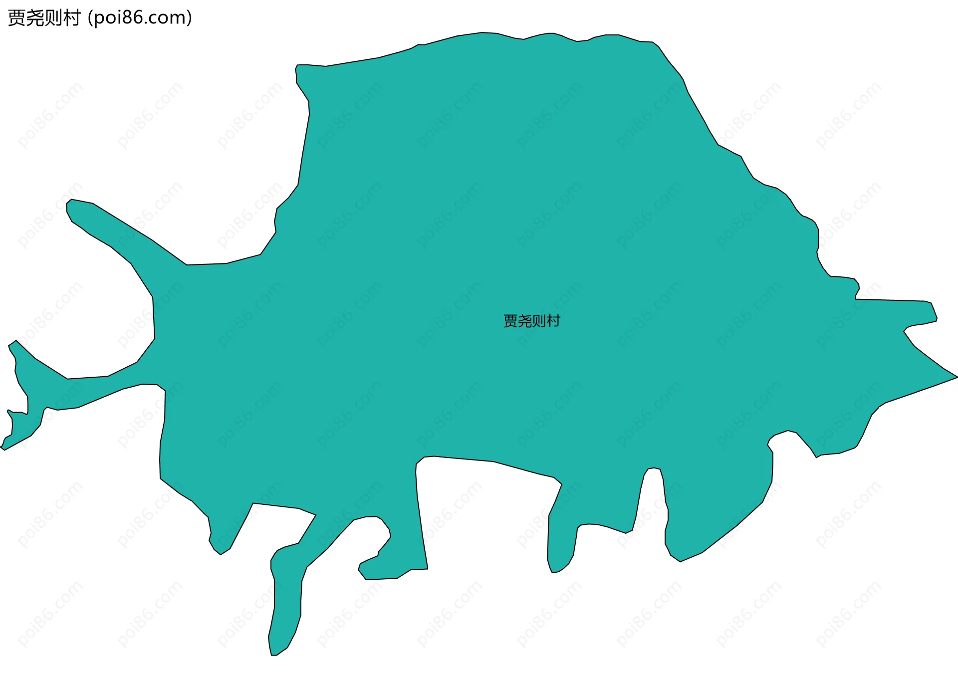 贾尧则村边界地图