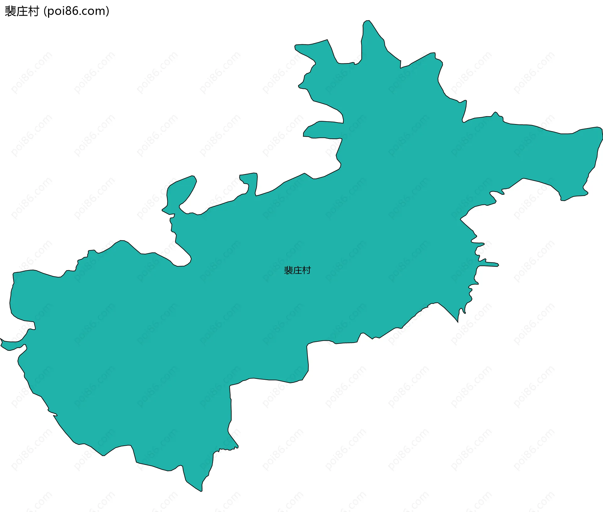 裴庄村边界地图